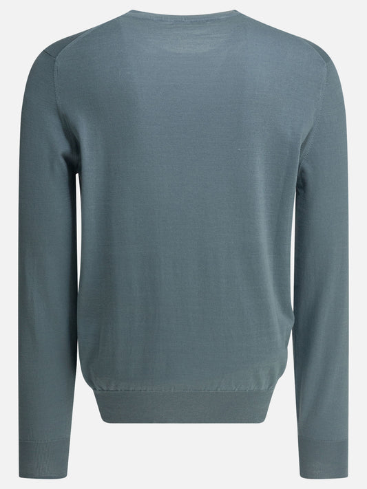 Crewneck sweaters Solid colour  Light blue - Brunello Cucinelli Men | PLP | VIETTI Online Store | 2
