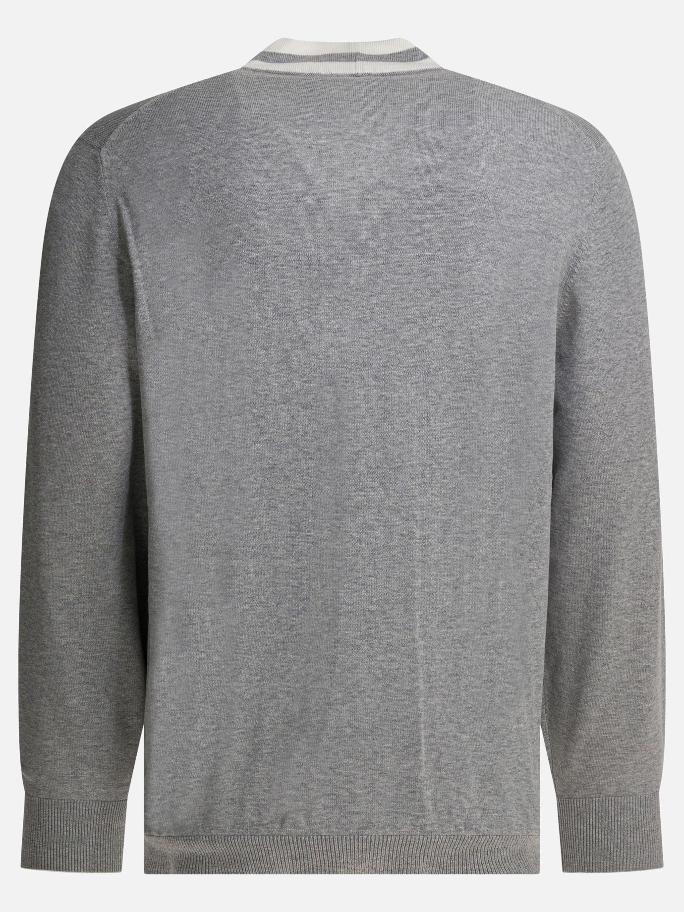 Cardigan Logo  Grigio - Brunello Cucinelli Uomo | PDP | VIETTI Online Store | Zoom-Modal_2
