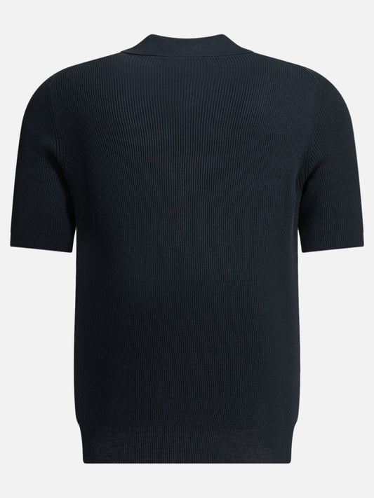 Polo shirts without buttons Solid colour  Blue - Brunello Cucinelli Men | PDP | VIETTI Online Store | 2

