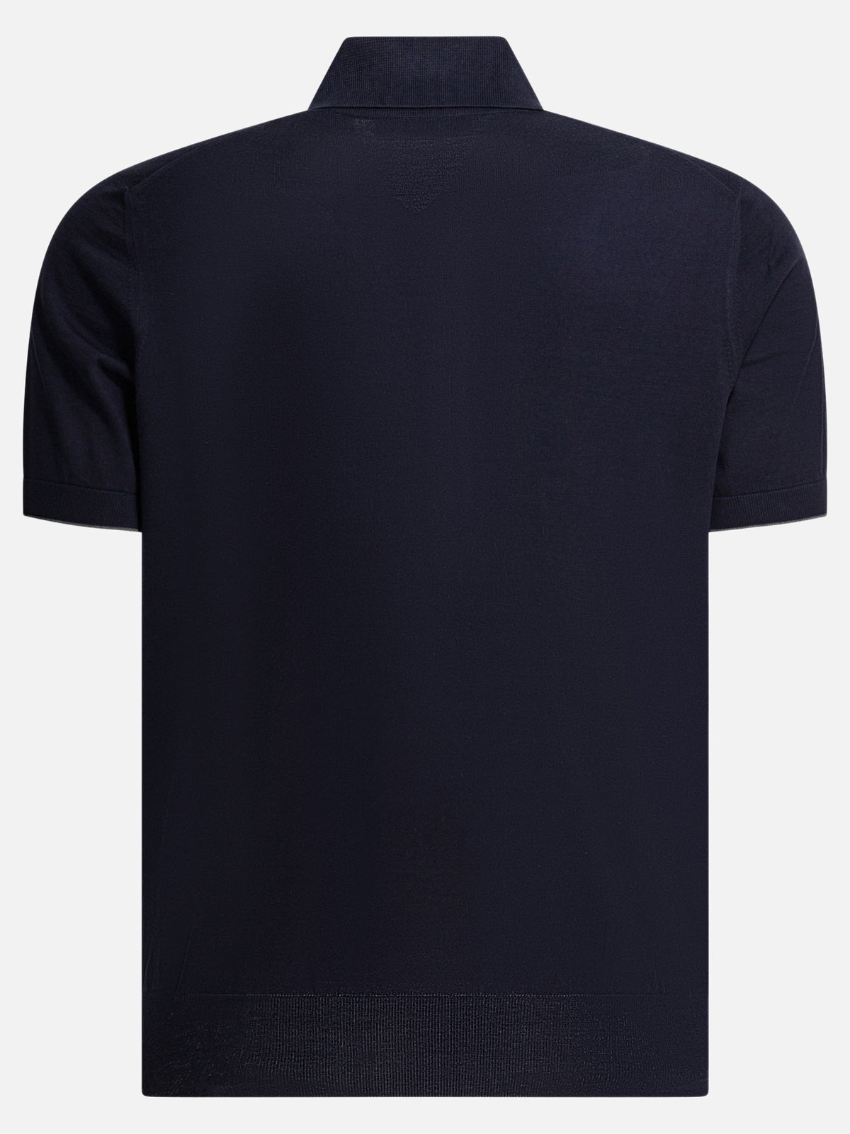 Brunello Cucinelli Cotton button-down polo shirt Blue