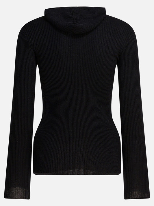 Maglioni con cappuccio Solid colour  Nero - Brunello Cucinelli Donna | PDP | VIETTI Online Store | 2

