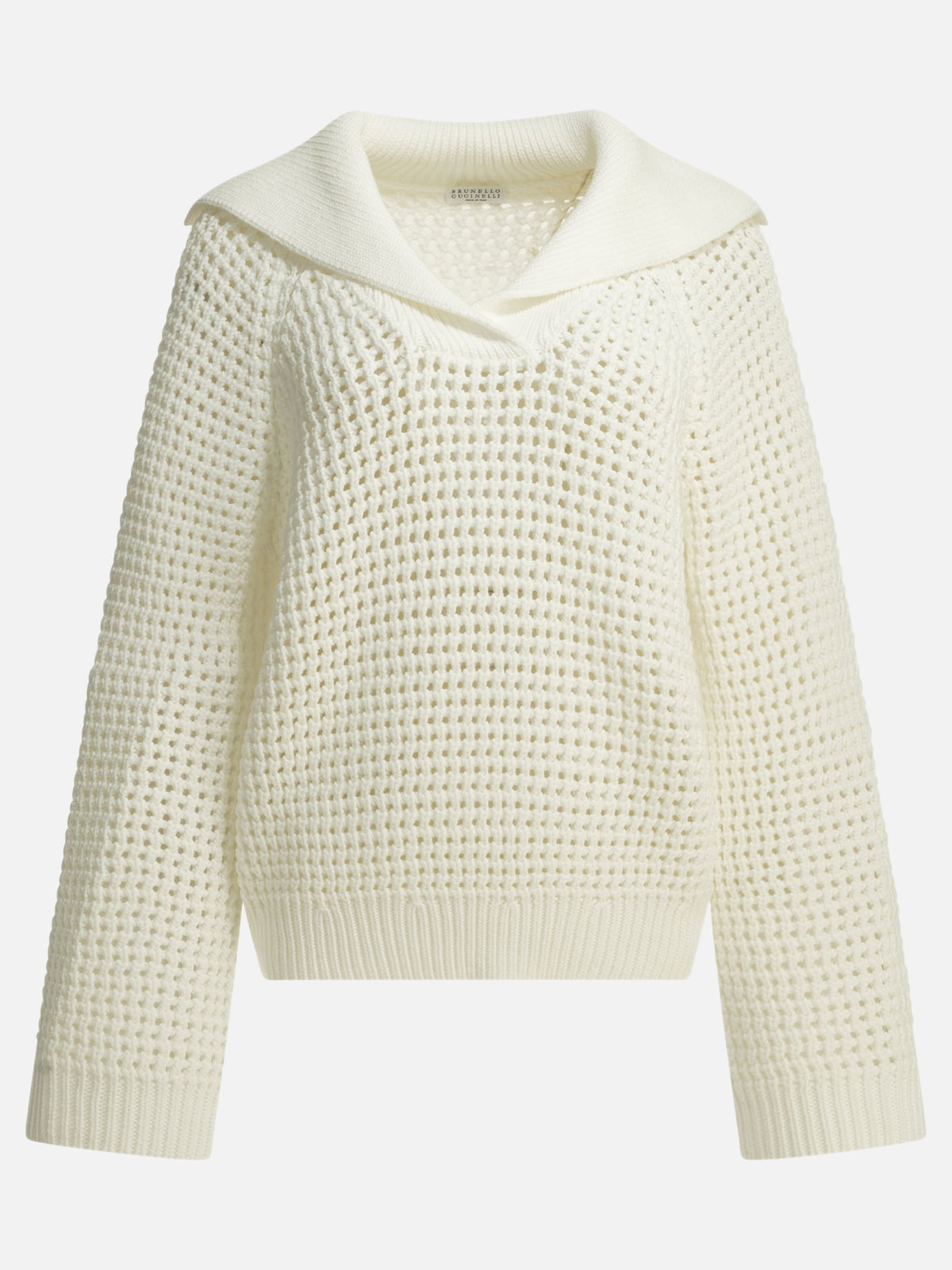 Brunello Cucinelli Cotton V-neck sweater White