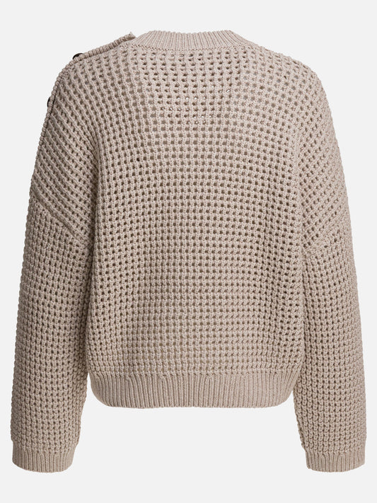 Crewneck sweaters Textured knit  Beige - Brunello Cucinelli Women | PLP | VIETTI Online Store | 2
