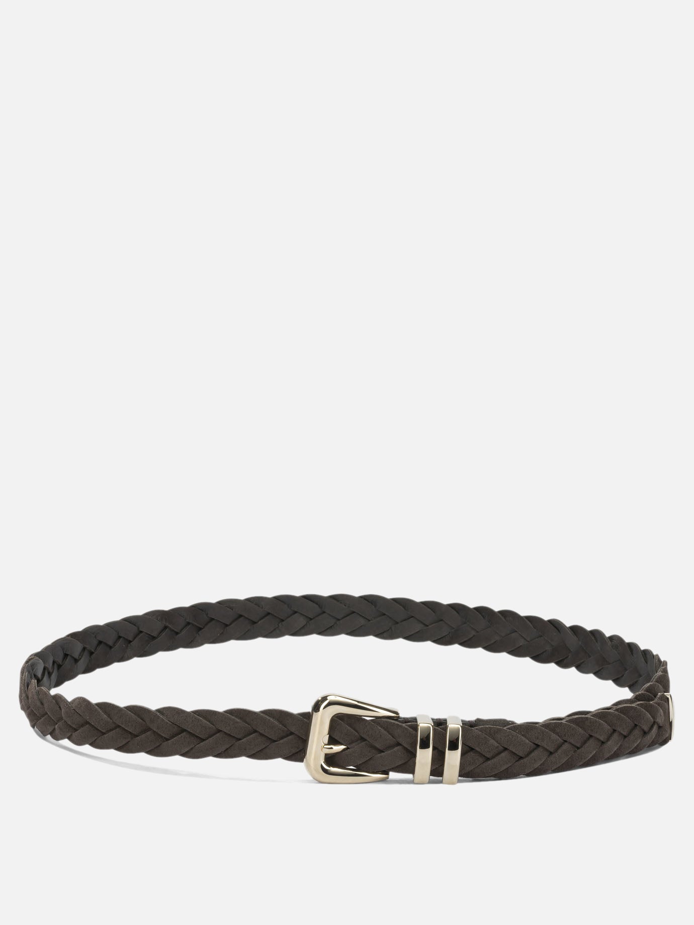 Leather belts 100% suede  Brown - Brunello Cucinelli Men | PDP | VIETTI Online Store | thumbnail