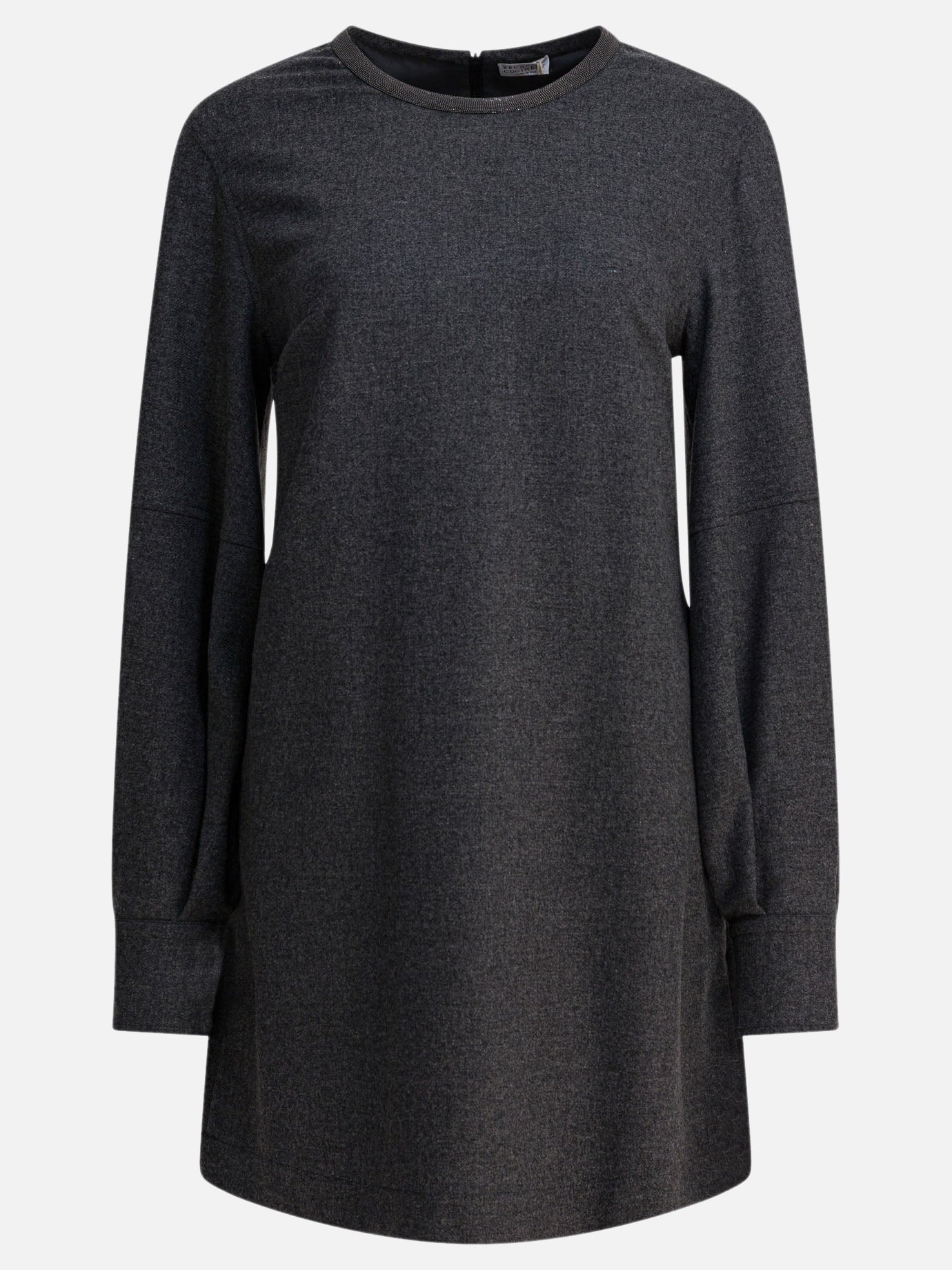 Abiti corti Solid colour  Grigio - Brunello Cucinelli Donna | PDP | VIETTI Online Store | Zoom-Modal
