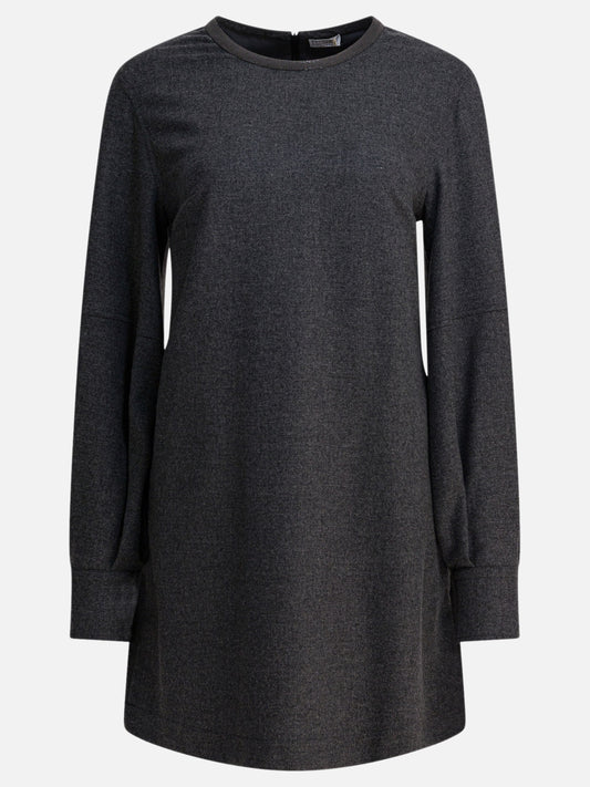 Abiti corti Solid colour  Grigio - Brunello Cucinelli Donna | VIETTI Online Store 
