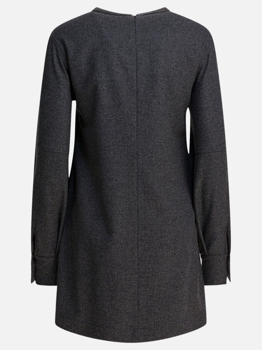 Abiti corti Solid colour  Grigio - Brunello Cucinelli Donna | VIETTI Online Store | 2
