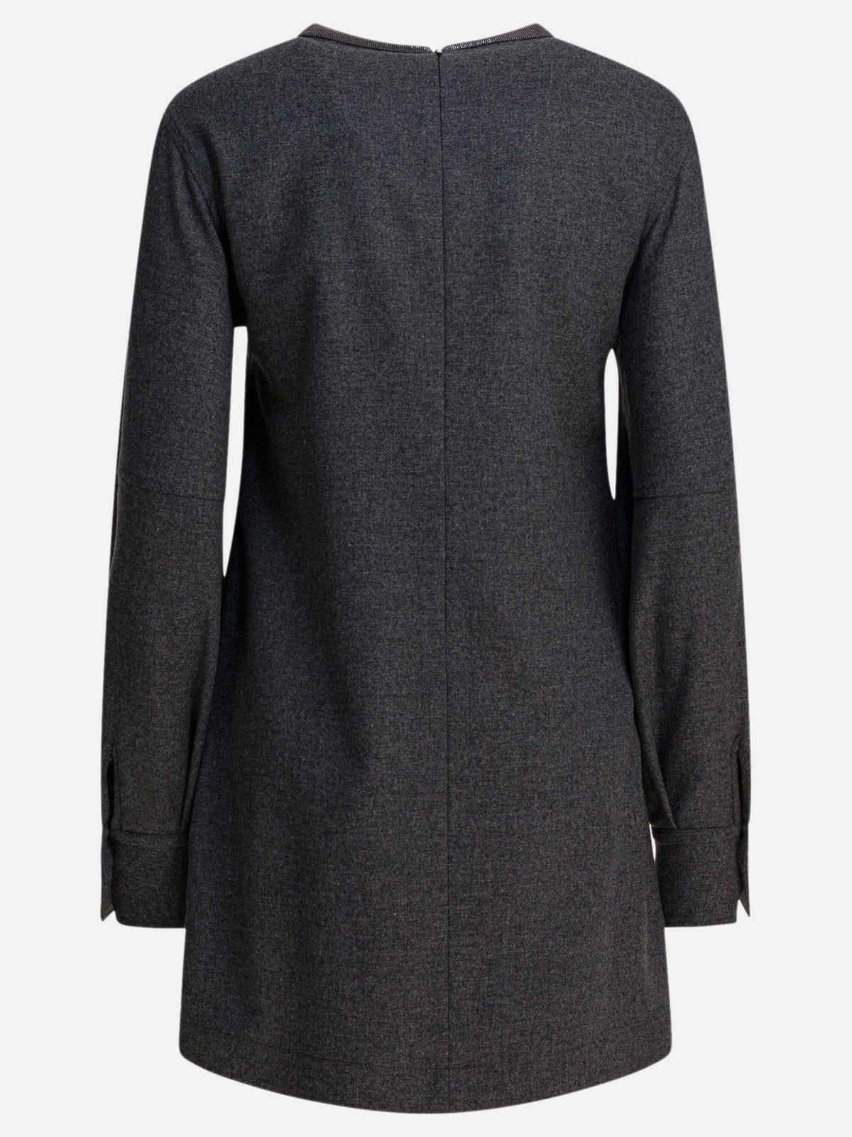 Brunello Cucinelli Wool and cashmere dress Grey - VIETTI
