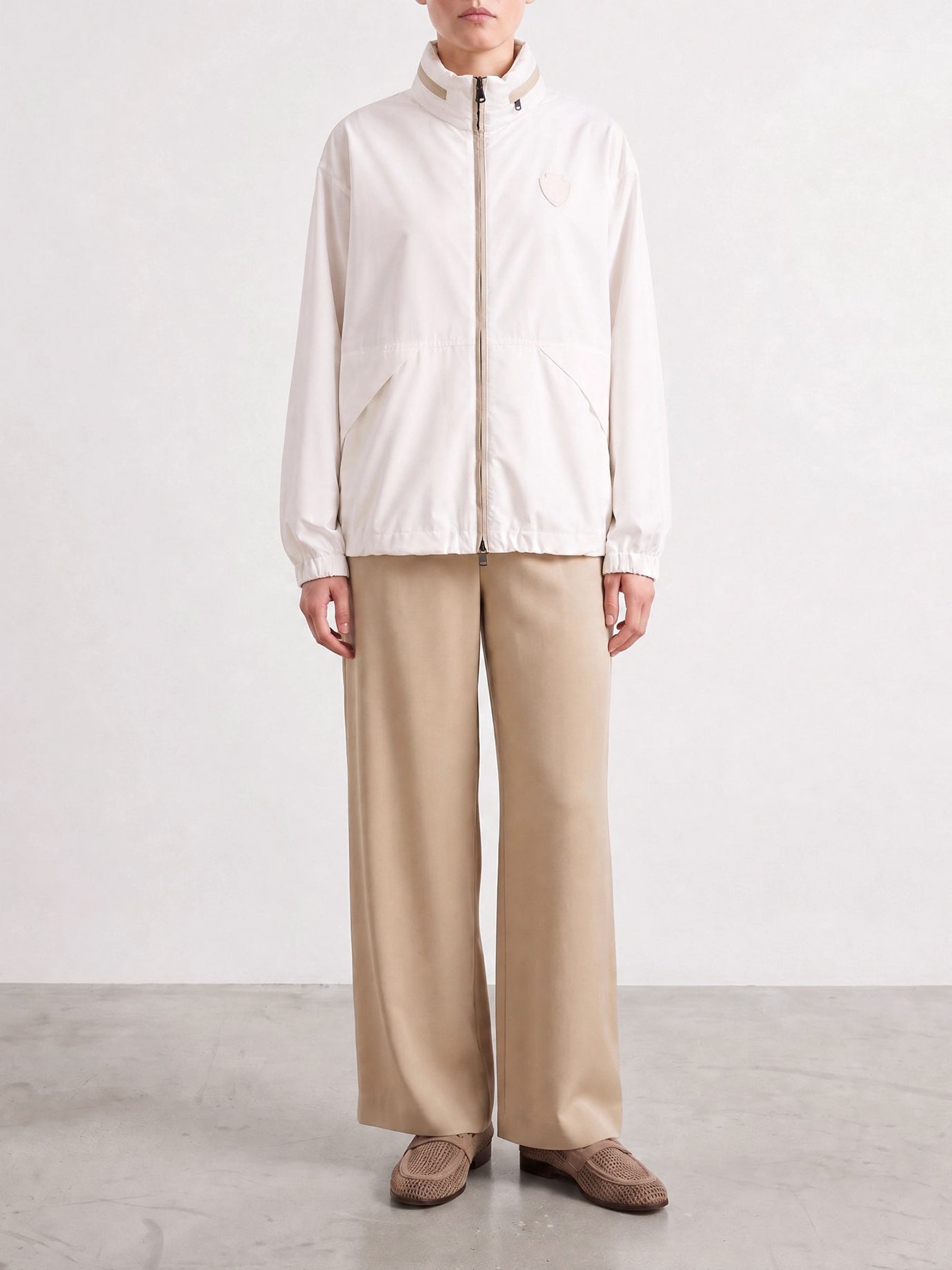Raincoats & Trench coats Logo  White - Brunello Cucinelli Women | PDP | VIETTI Online Store | thumbnail_2