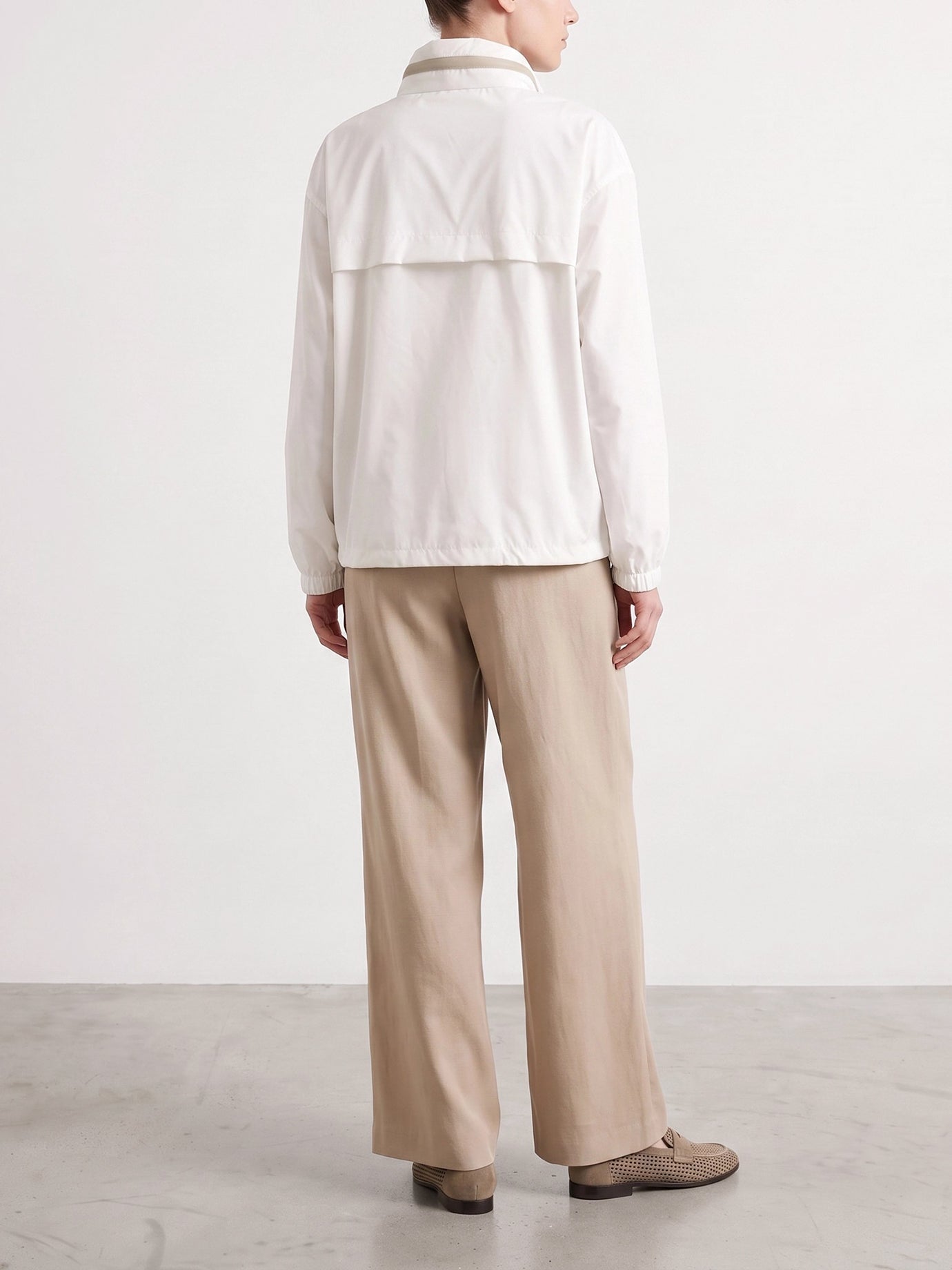 Raincoats & Trench coats Logo  White - Brunello Cucinelli Women | PDP | VIETTI Online Store | Zoom-Modal_3
