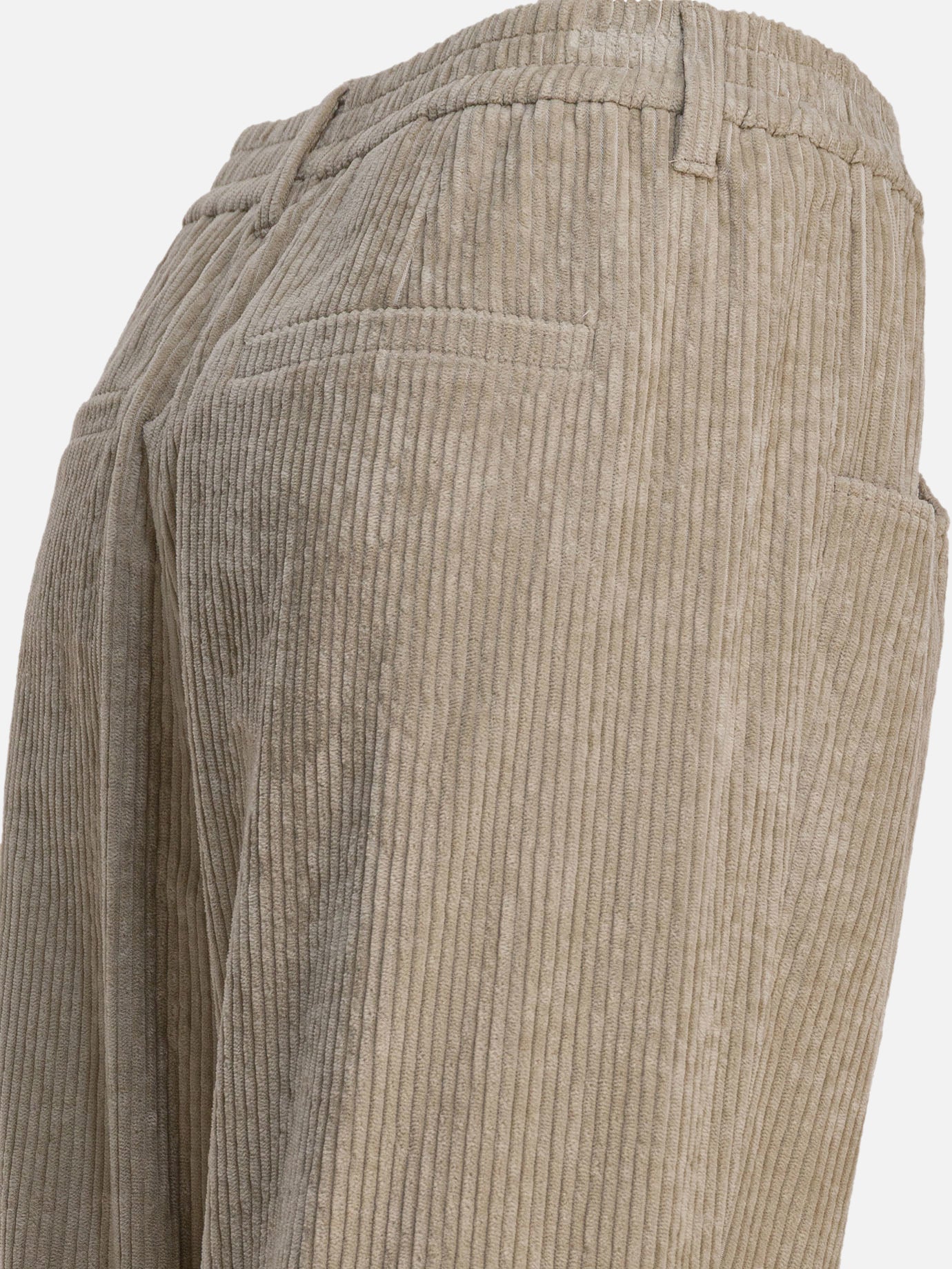 Pantaloni casual Solid colour  Beige - Brunello Cucinelli Donna | PDP | VIETTI Online Store | thumbnail_4