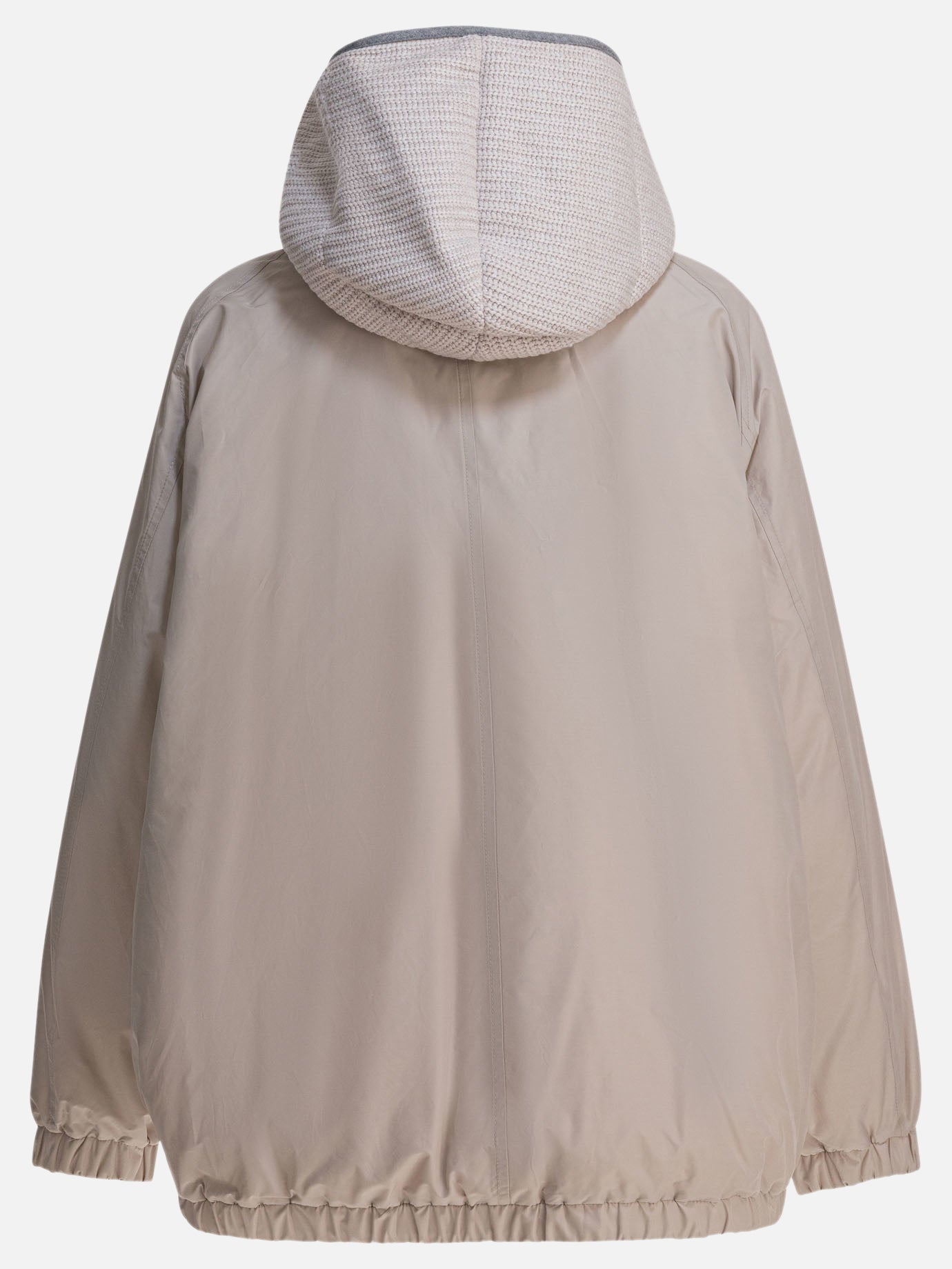 Piumini corti Solid colour  Grigio - Brunello Cucinelli Donna | PDP | VIETTI Online Store | thumbnail_2