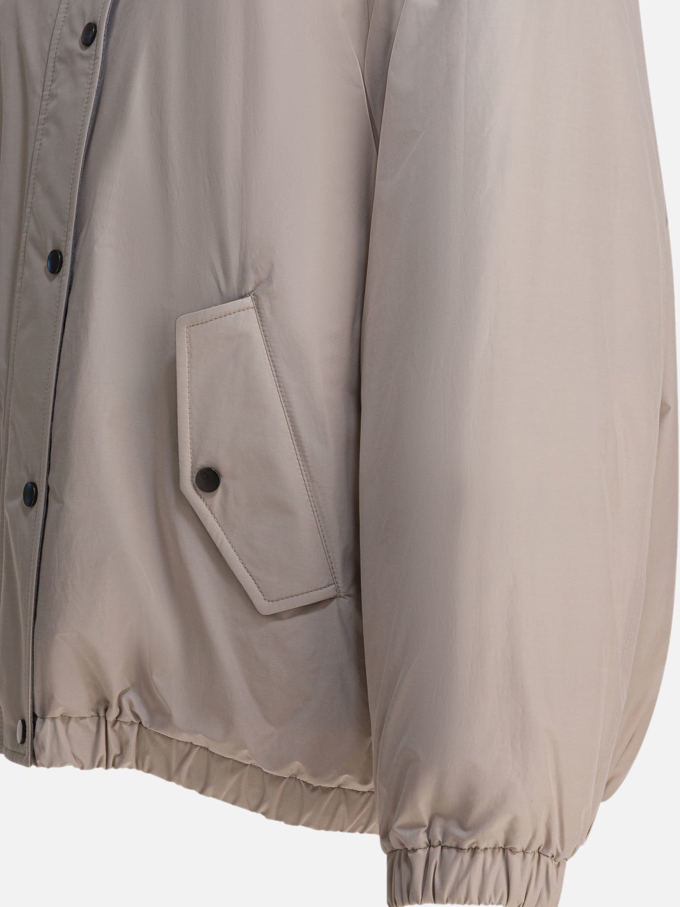 Piumini corti Solid colour  Grigio - Brunello Cucinelli Donna | PDP | VIETTI Online Store | thumbnail_4