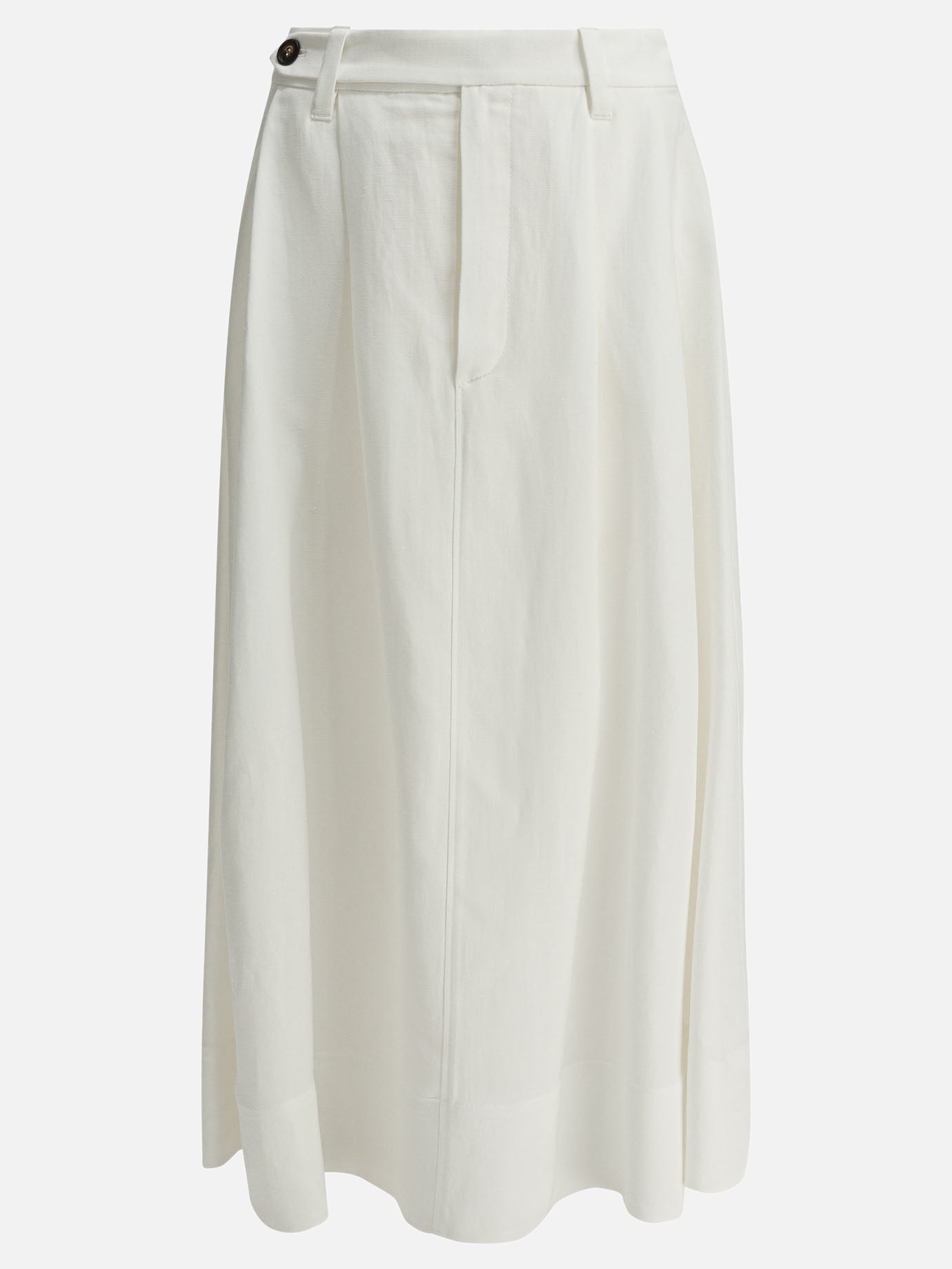 Long skirts Solid colour  White - Brunello Cucinelli Women | PDP | VIETTI Online Store | thumbnail