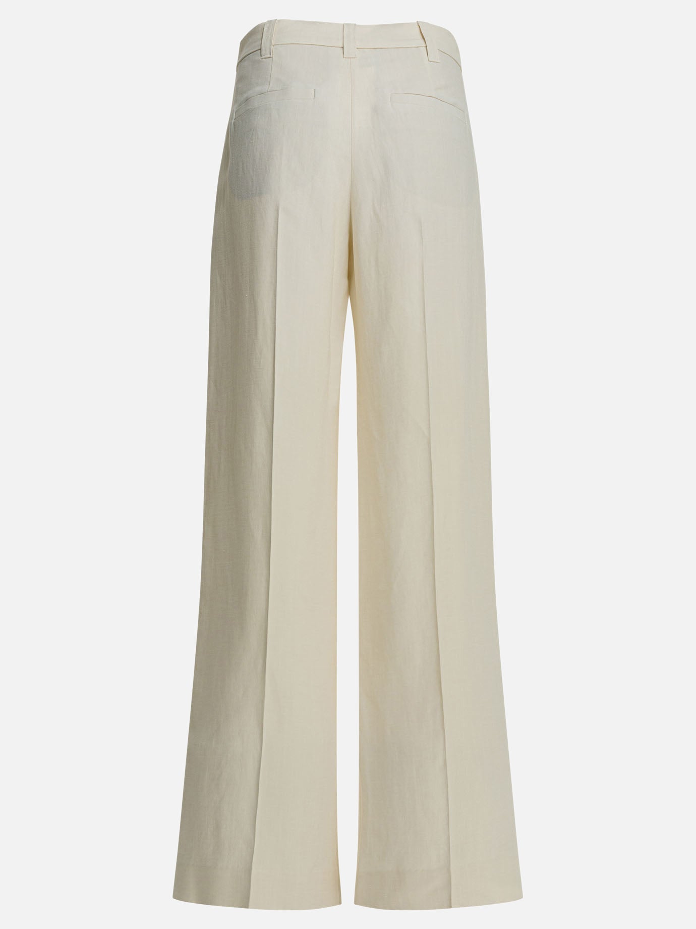Tailored trousers Solid colour  White - Brunello Cucinelli Women | PDP | VIETTI Online Store | thumbnail_2