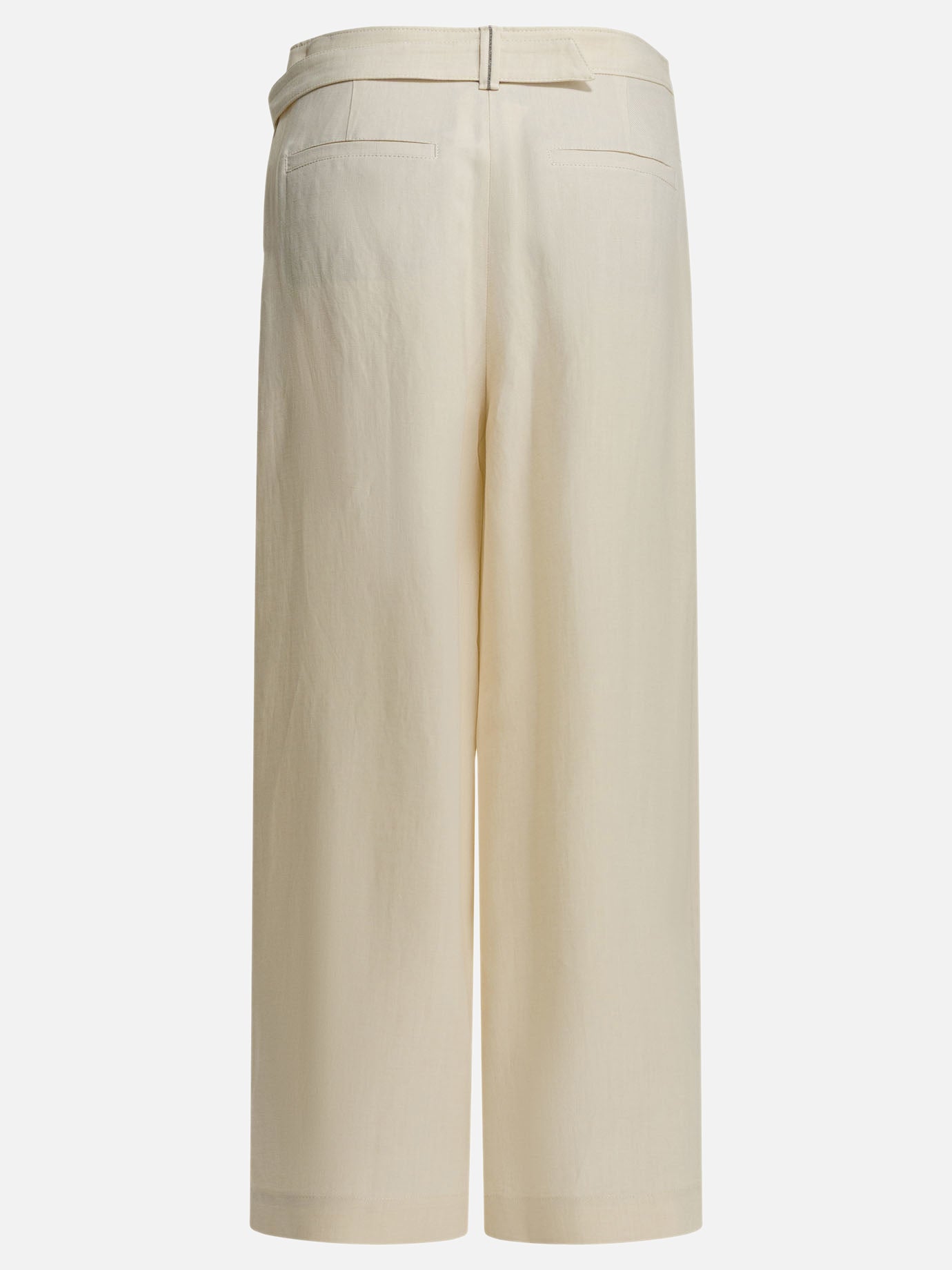 Tailored trousers Solid colour  White - Brunello Cucinelli Women | PDP | VIETTI Online Store | Zoom-Modal_2
