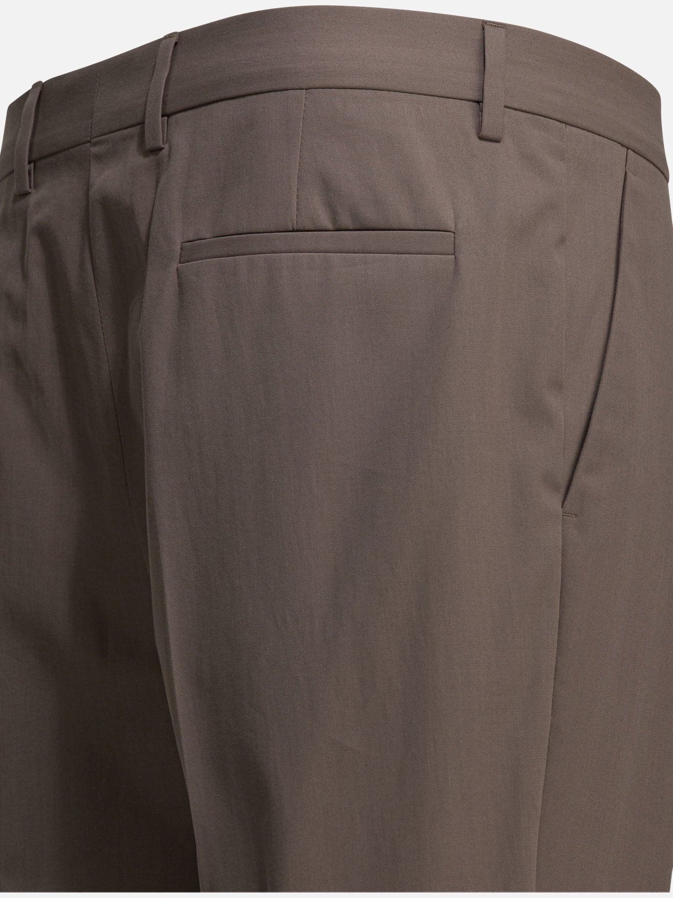 Pantaloni sartoriali Solid colour  Marrone - Brunello Cucinelli Uomo | PDP | VIETTI Online Store | Zoom-Modal_4
