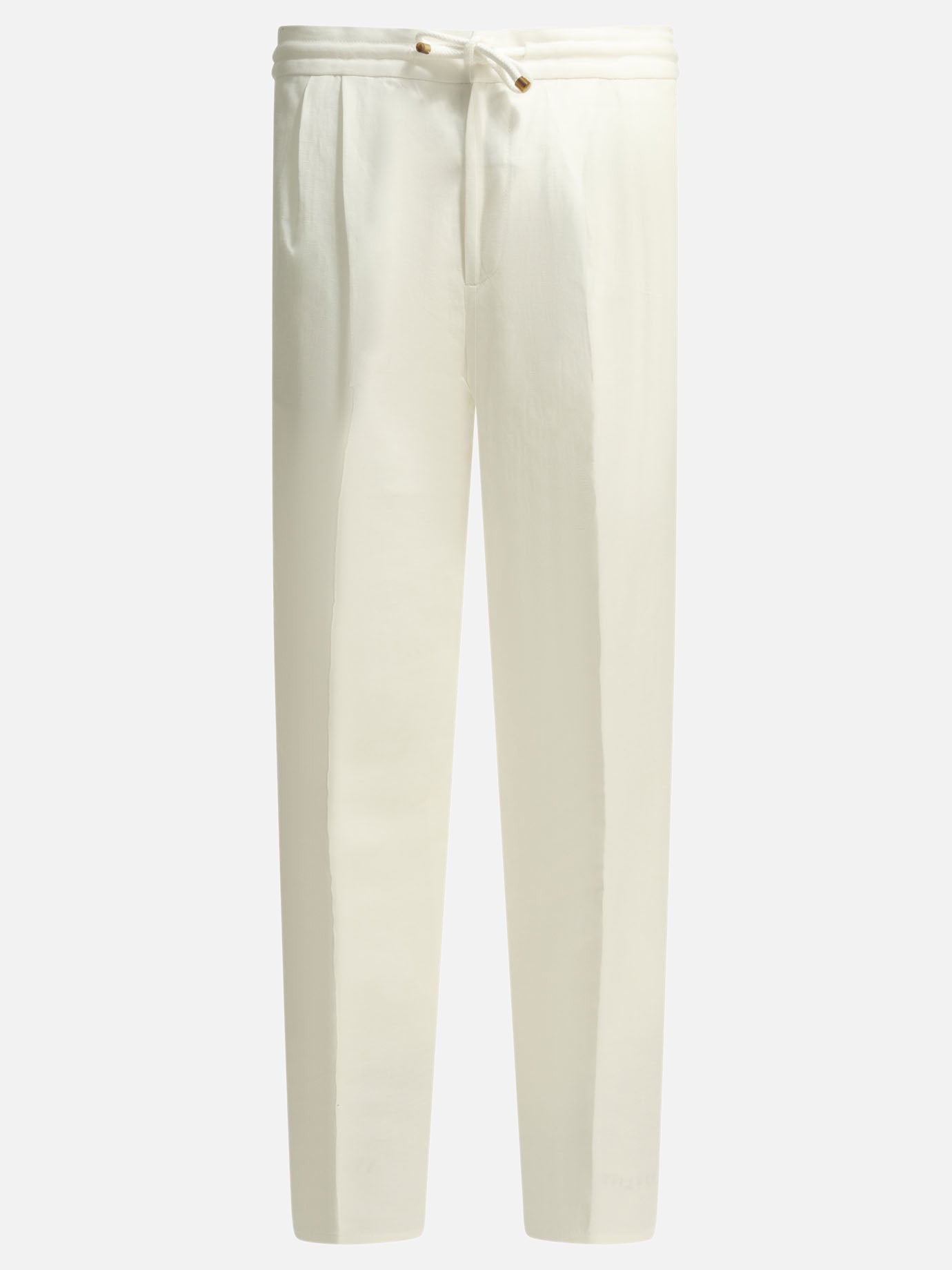 Leisure trousers Solid colour  White - Brunello Cucinelli Men | PDP | VIETTI Online Store | Zoom-Modal
