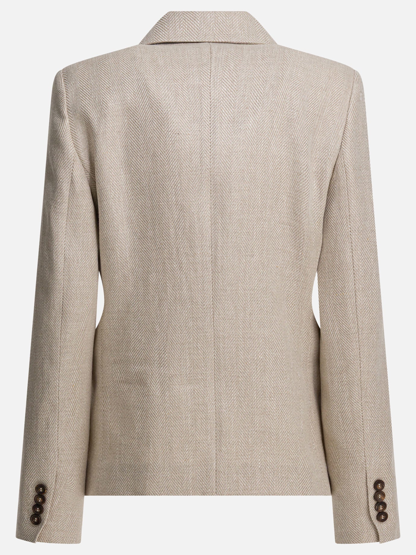 Blazer Solid colour  Beige - Brunello Cucinelli Donna | PDP | VIETTI Online Store | thumbnail_2