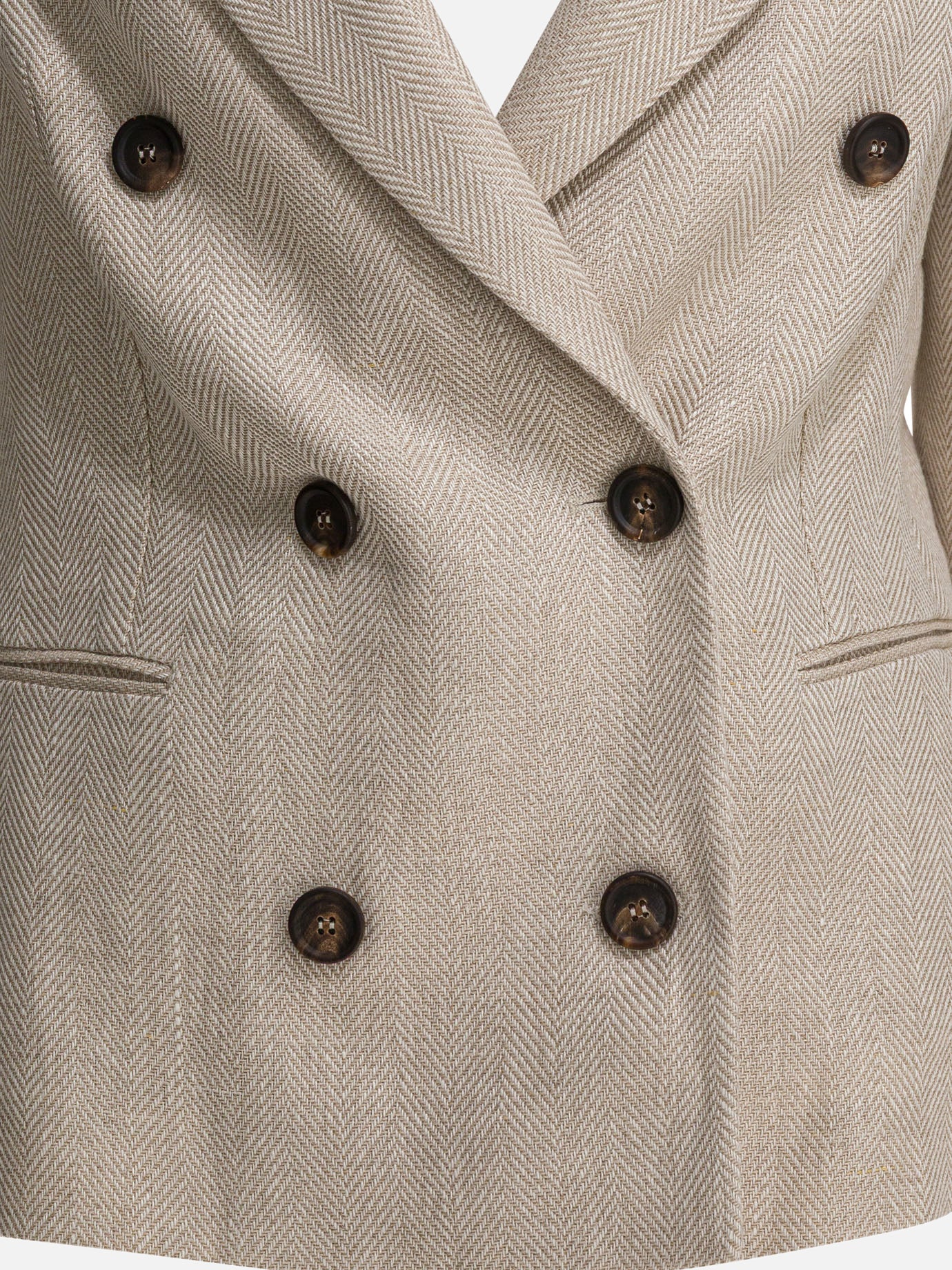 Blazer Solid colour  Beige - Brunello Cucinelli Donna | PDP | VIETTI Online Store | Zoom-Modal_3
