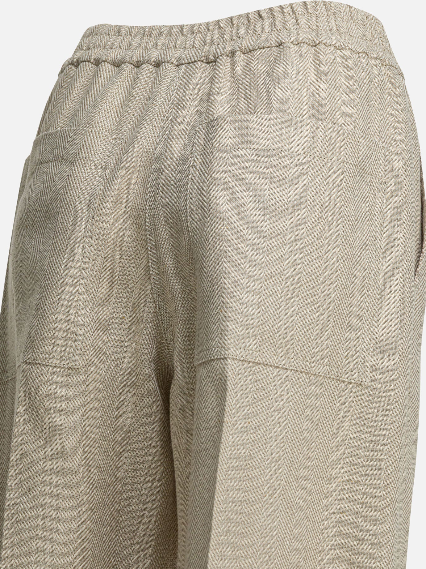 Tailored trousers Solid colour  Beige - Brunello Cucinelli Women | PDP | VIETTI Online Store | Zoom-Modal_4

