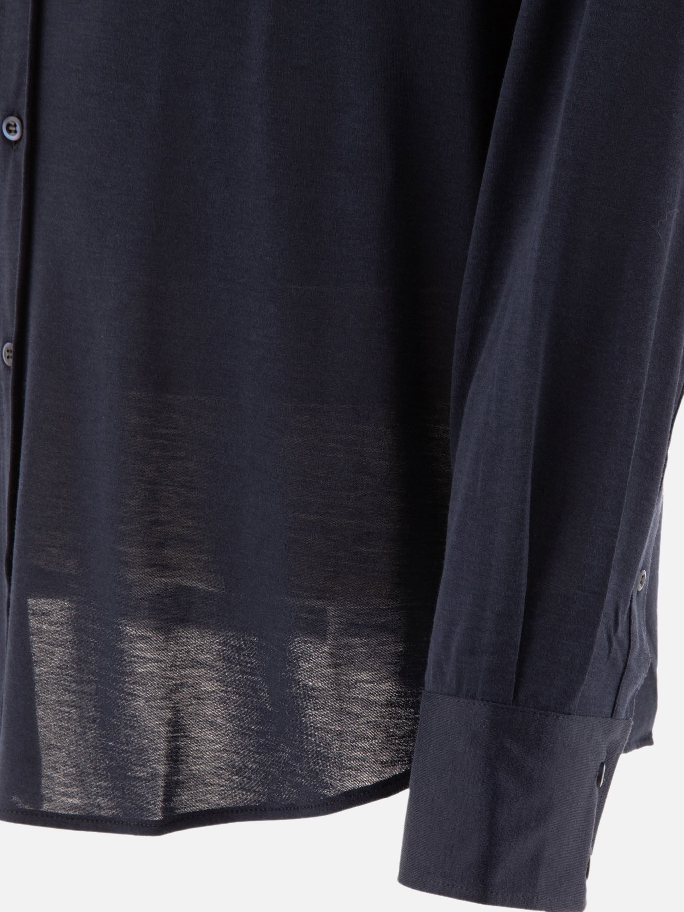 Camicie casual Solid colour  Blu - Brunello Cucinelli Uomo | PDP | VIETTI Online Store | Zoom-Modal_4
