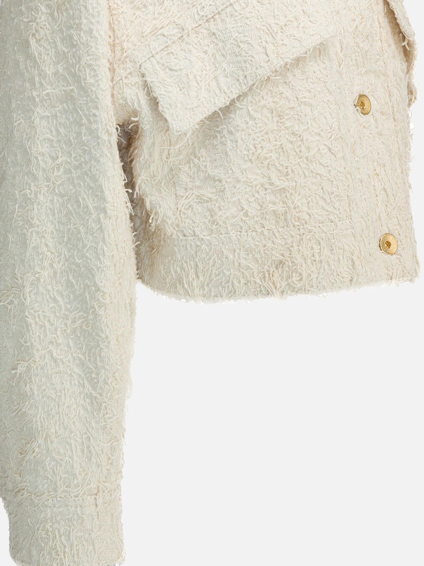 Giacche in denim Solid colour  Bianco - Brunello Cucinelli Donna | PDP | VIETTI Online Store | thumbnail_4