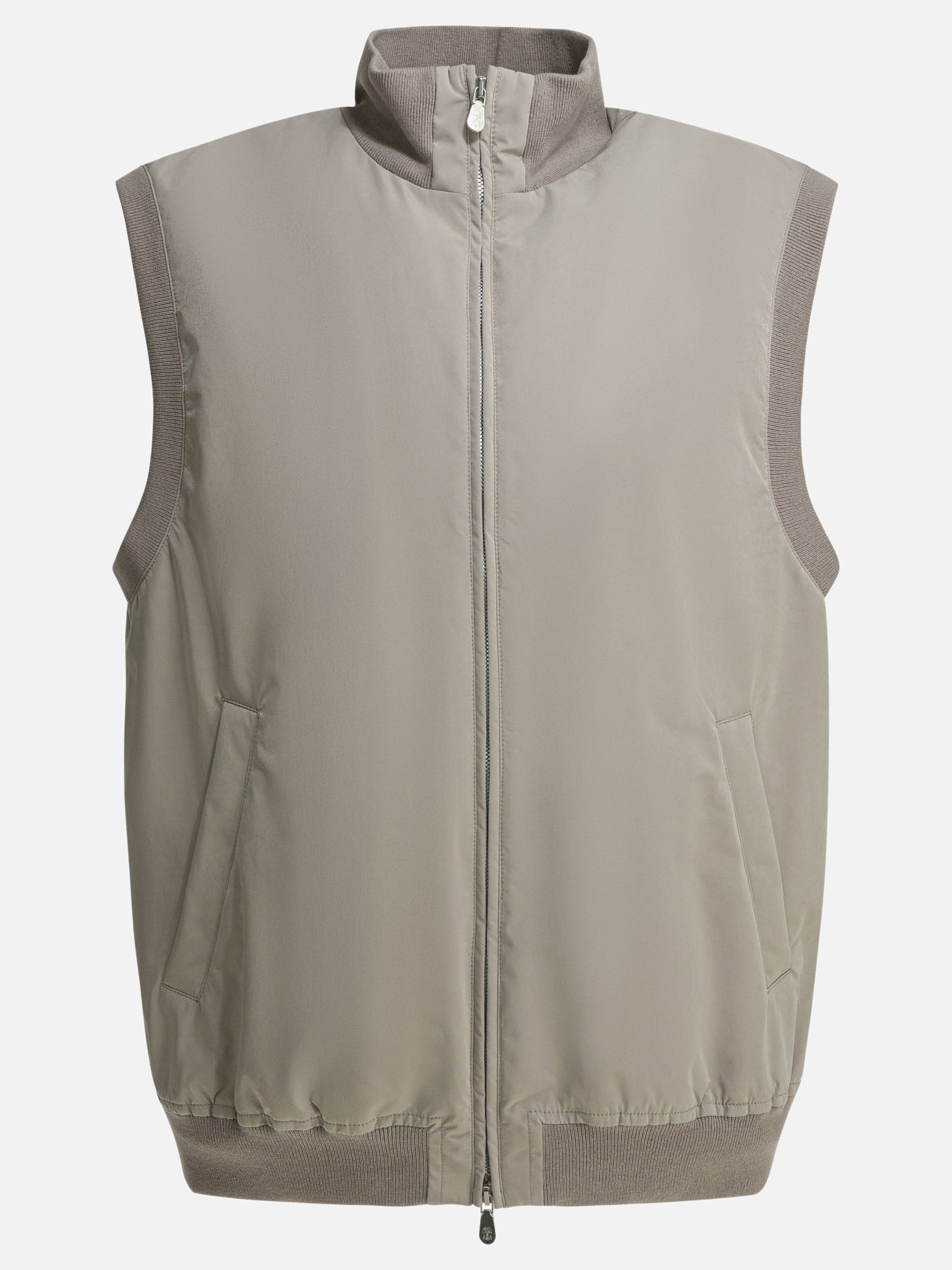 Vest jackets Solid colour  Brown - Brunello Cucinelli Men | PDP | VIETTI Online Store | thumbnail