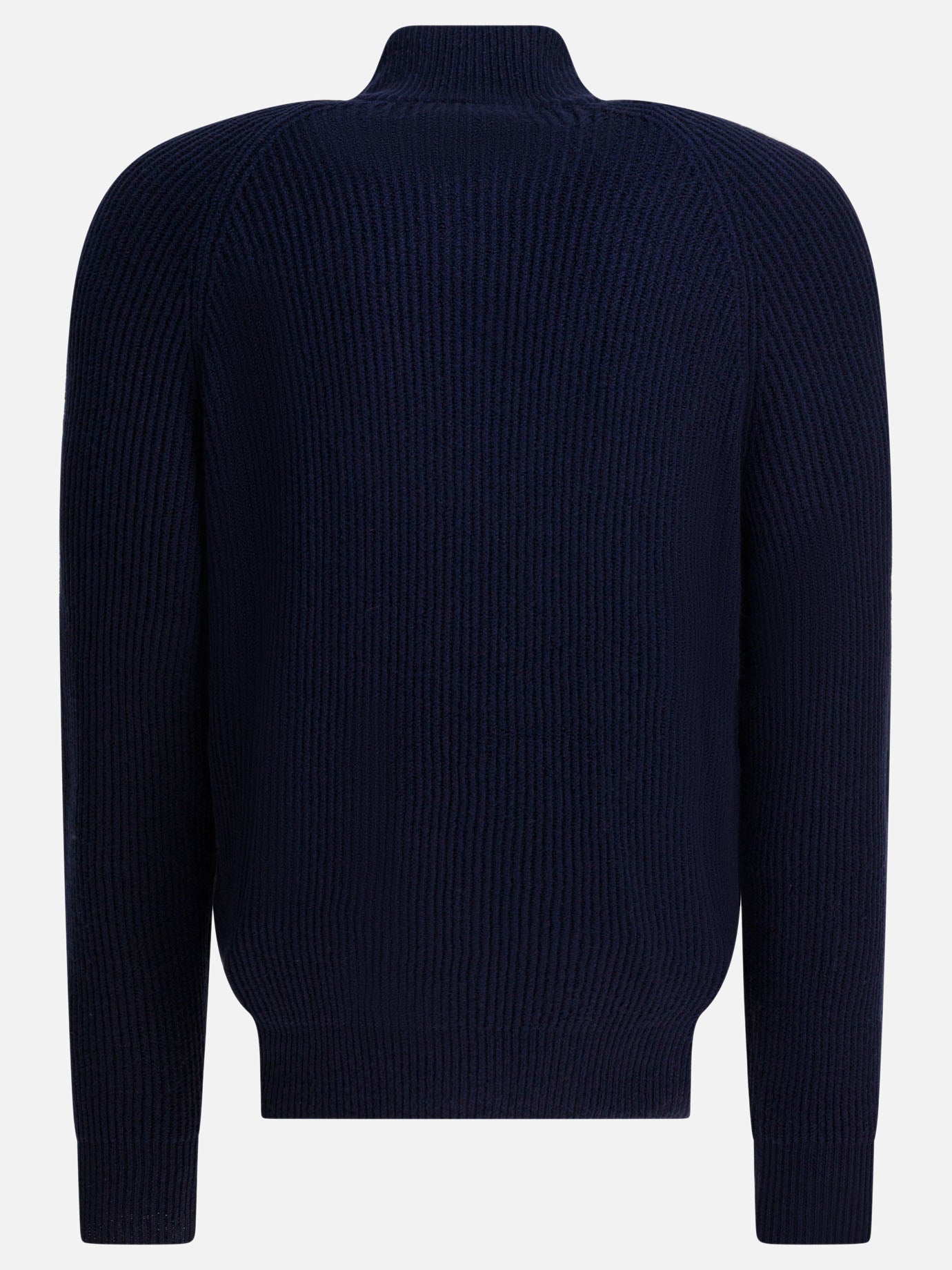 Maglioni con zip Solid colour  Blu - Brunello Cucinelli Uomo | PDP | VIETTI Online Store | thumbnail_2