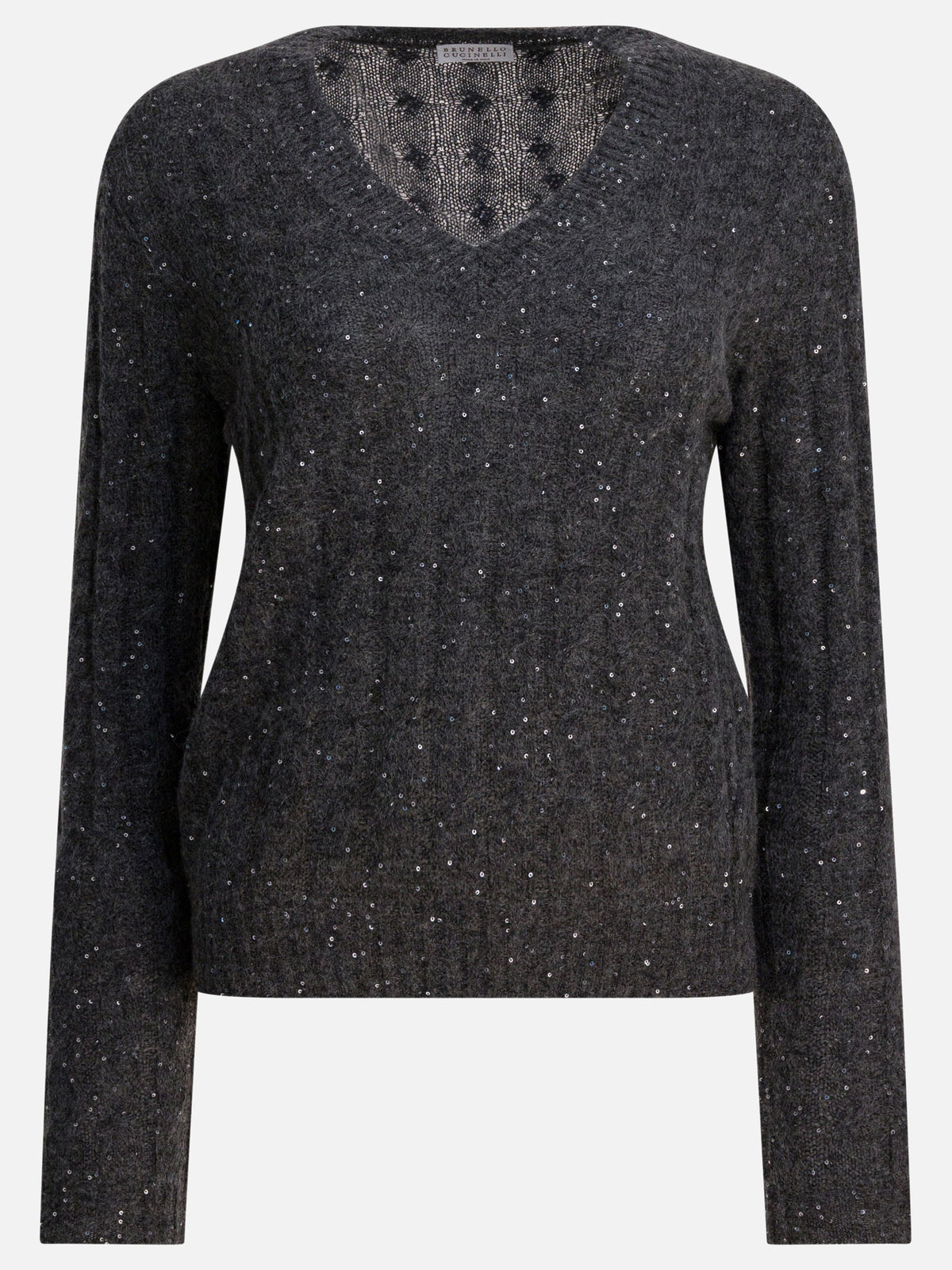 Brunello Cucinelli "Dazzling Cable" Sweater Blue