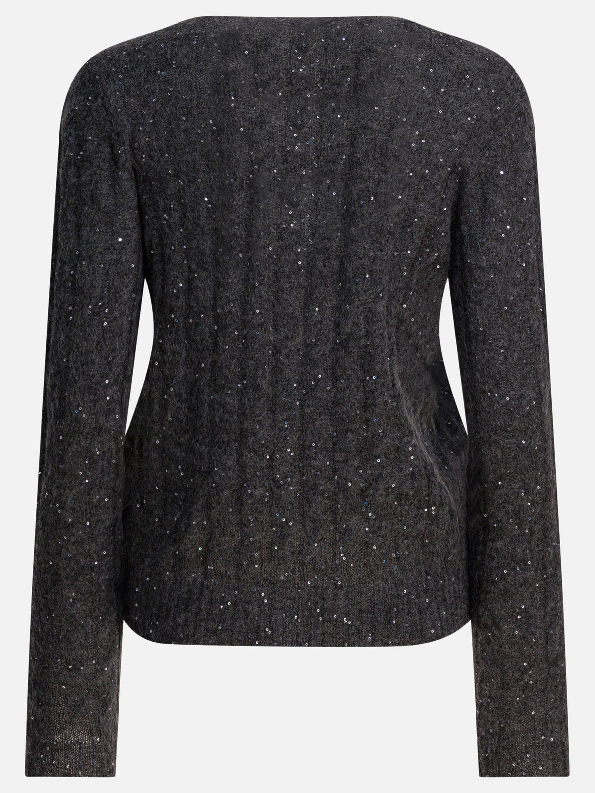 Brunello Cucinelli "Dazzling Cable" Sweater Blue - VIETTI