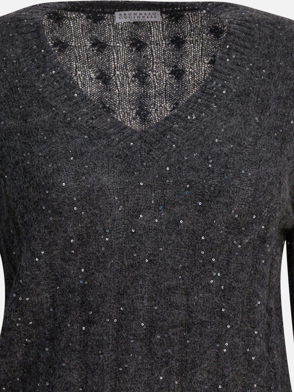 Brunello Cucinelli "Dazzling Cable" Sweater Blue