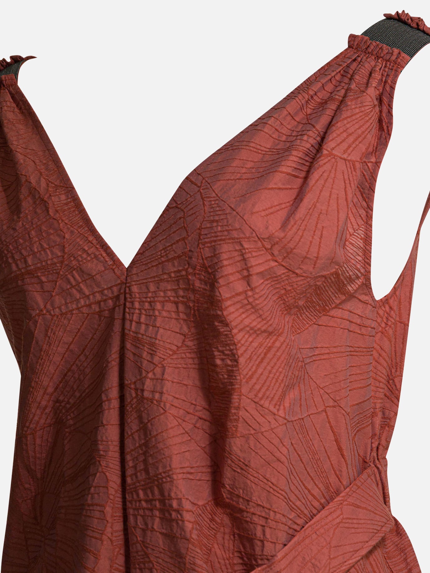 Long dresses Floral  Orange - Brunello Cucinelli Women | PDP | VIETTI Online Store | thumbnail_3