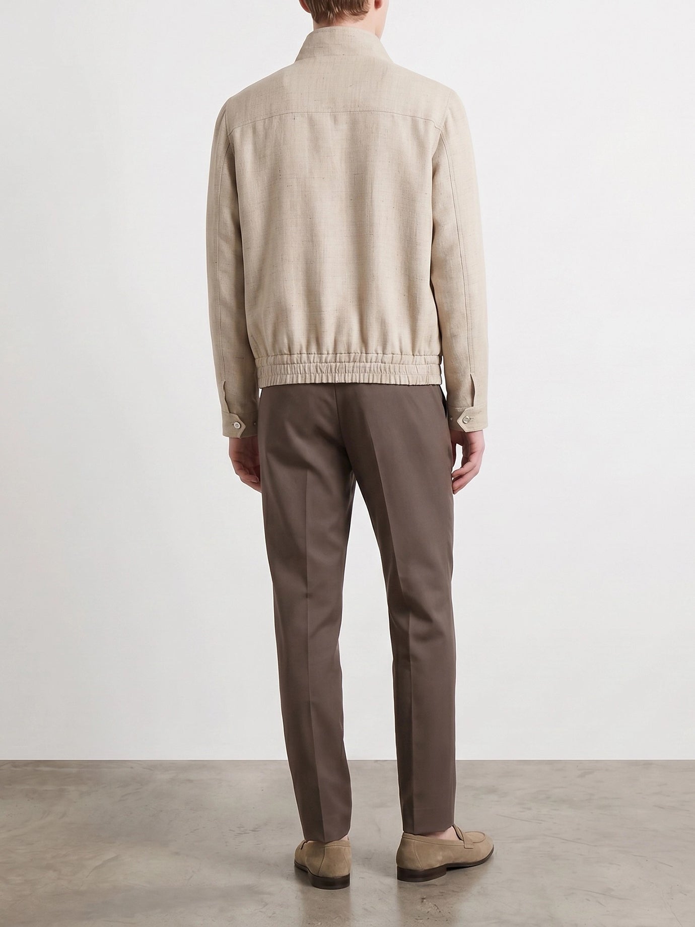 Quilted & Utility Jackets Solid colour  Beige - Brunello Cucinelli Men | PDP | VIETTI Online Store | thumbnail_3