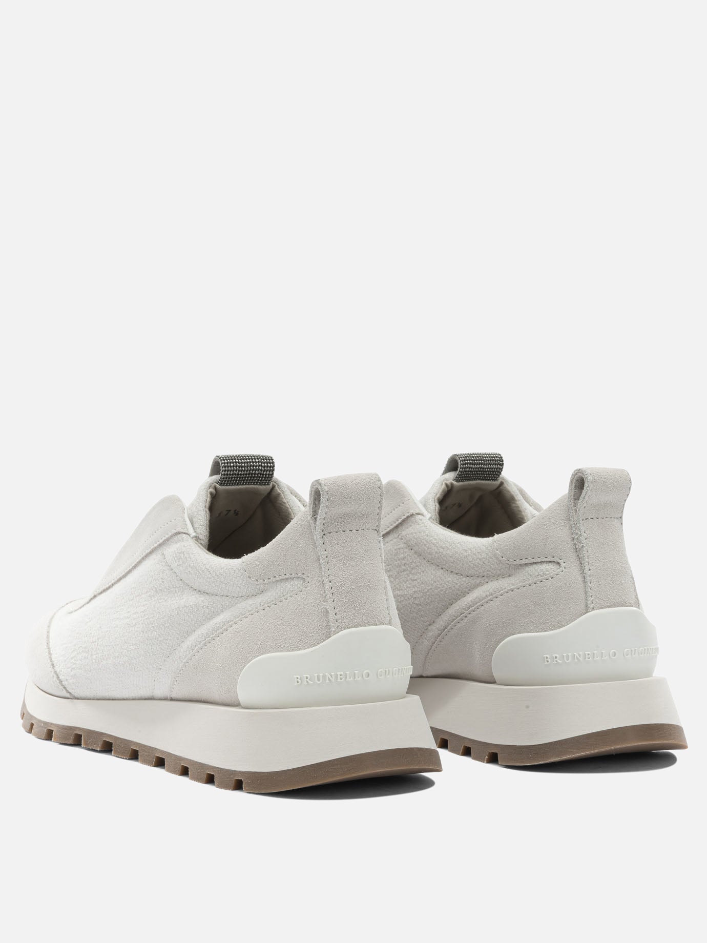 Sneaker basse 63% cotton 37% linen - 100% rubber  Bianco - Brunello Cucinelli Donna | PDP | VIETTI Online Store | thumbnail_4