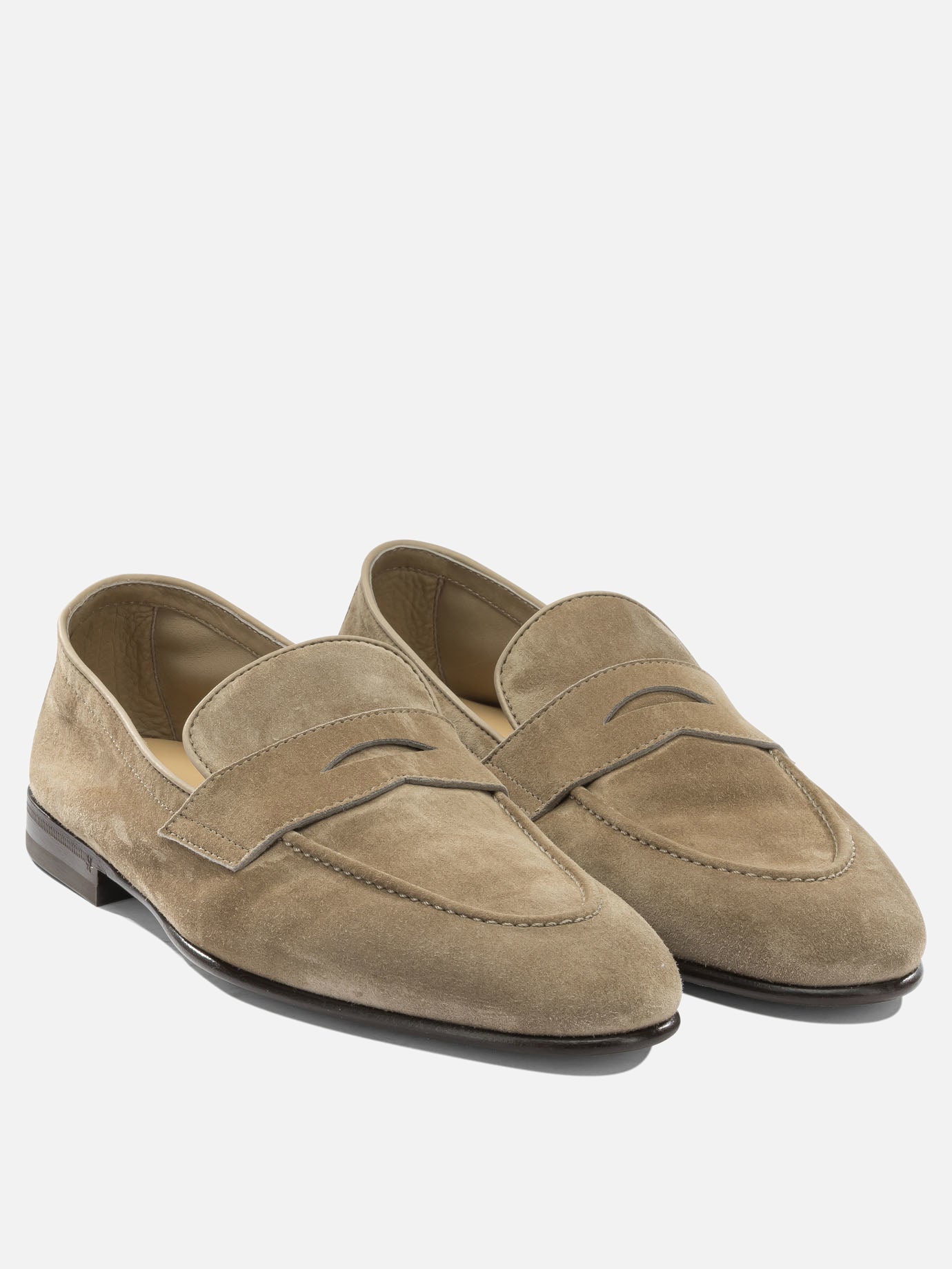 Mocassini 100% suede - 100% leather  Beige - Brunello Cucinelli Uomo | PDP | VIETTI Online Store | Zoom-Modal_2
