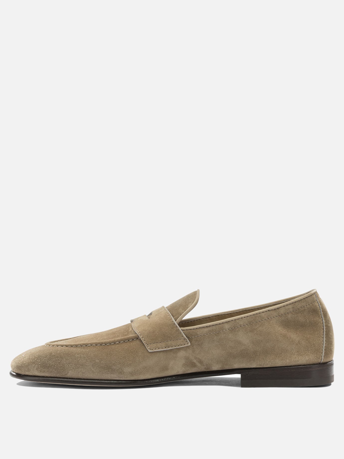 Mocassini 100% suede - 100% leather  Beige - Brunello Cucinelli Uomo | PDP | VIETTI Online Store | thumbnail_3