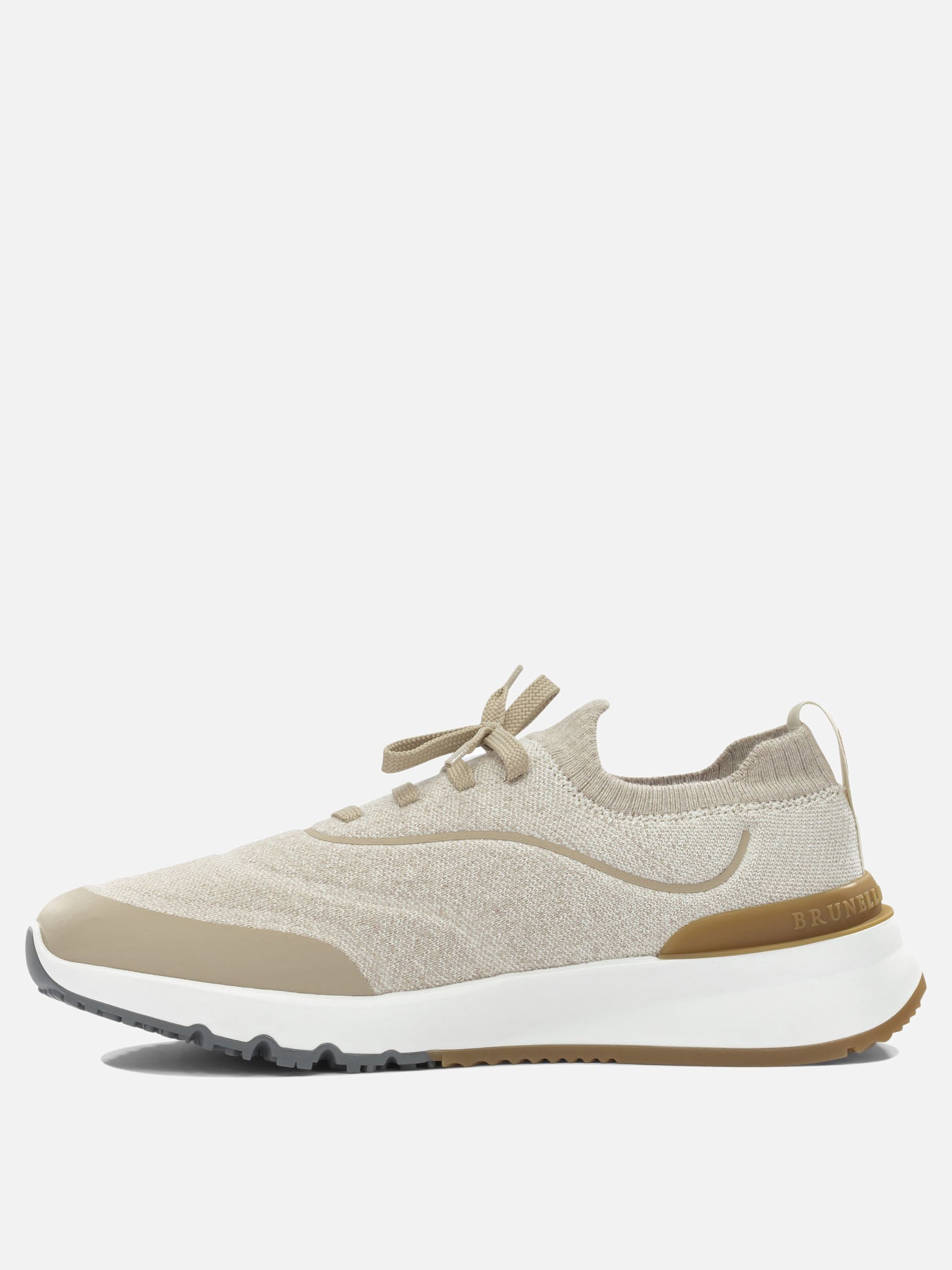 Low top sneakers 100% cotone - 100% gomma  Beige - Brunello Cucinelli Men | PDP | VIETTI Online Store | Zoom-Modal_3
