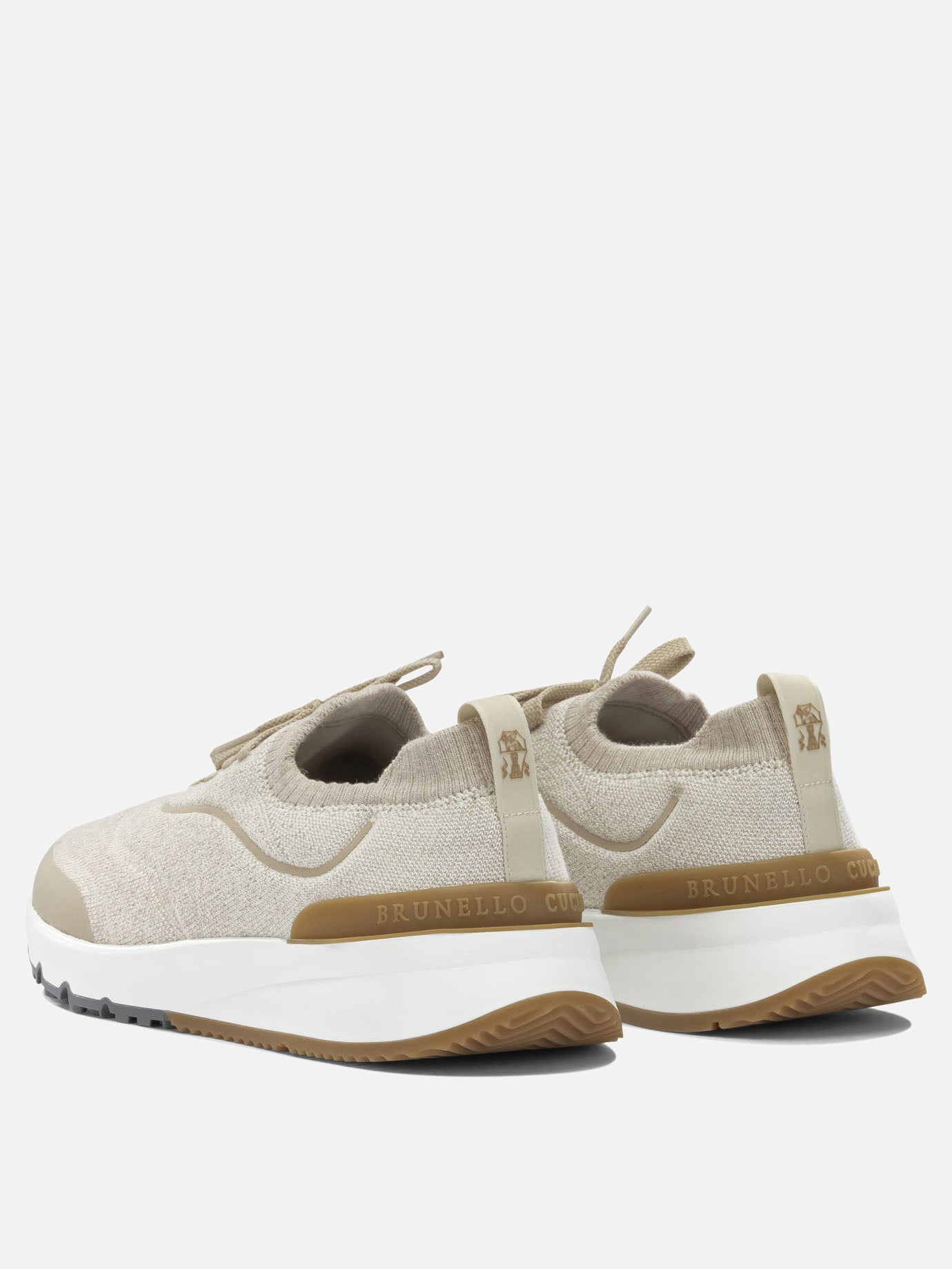 Low top sneakers 100% cotone - 100% gomma  Beige - Brunello Cucinelli Men | PDP | VIETTI Online Store | Zoom-Modal_4

