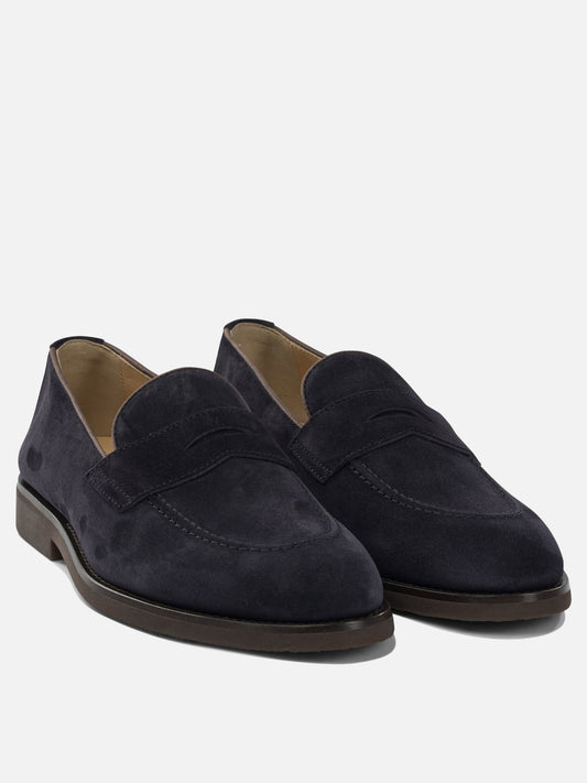 Mocassini 100% suede - 100% rubber  Marrone - Brunello Cucinelli Uomo | VIETTI Online Store | 2
