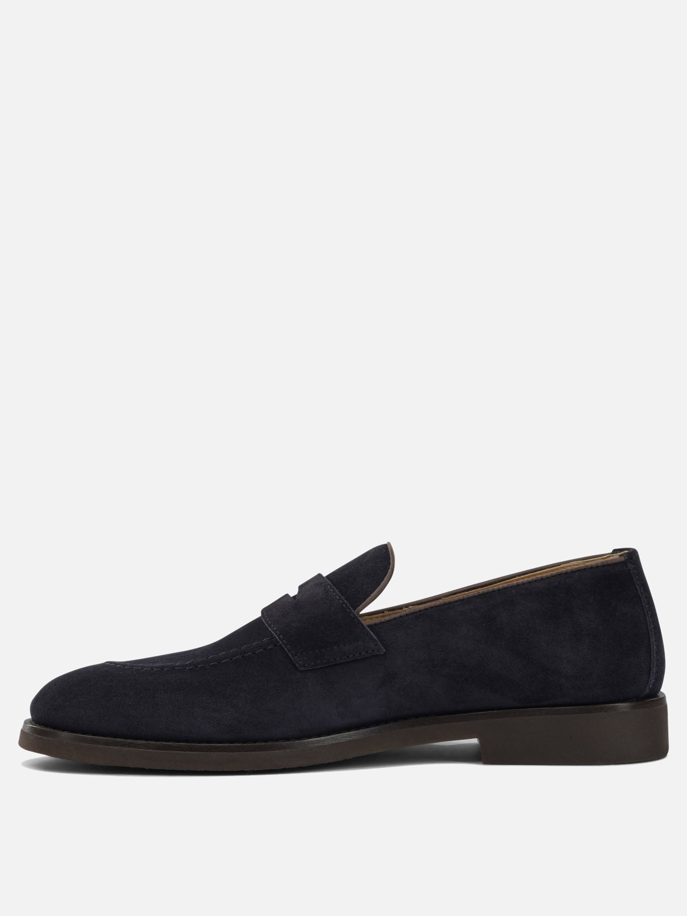 Mocassini 100% suede - 100% rubber  Marrone - Brunello Cucinelli Uomo | PDP | VIETTI Online Store | Zoom-Modal_3
