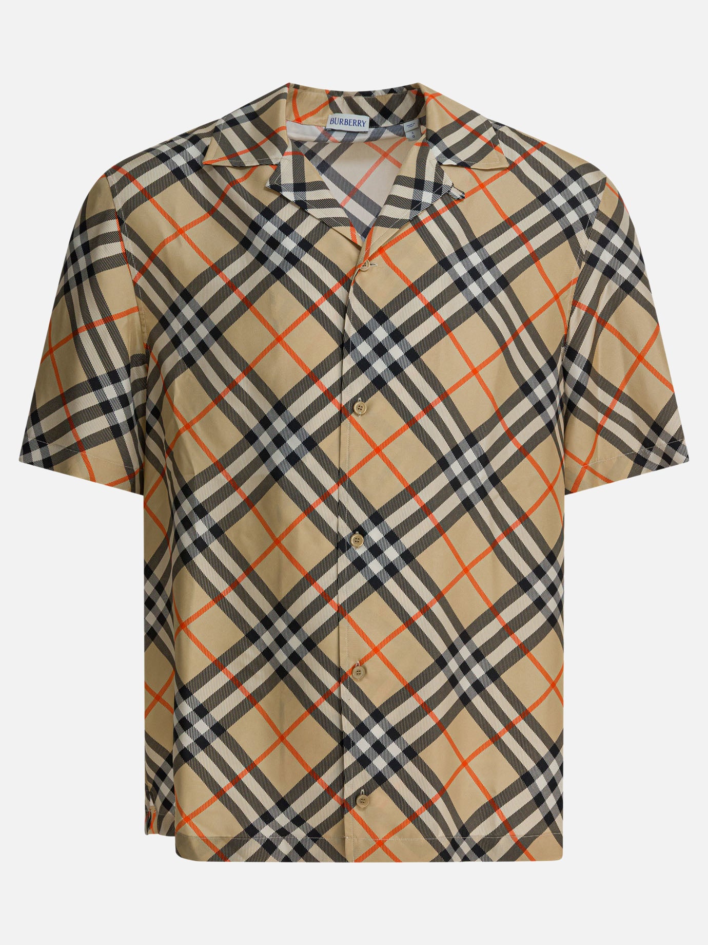 Camicie casual Check  Beige - Burberry Uomo | PDP | VIETTI Online Store | Zoom-Modal
