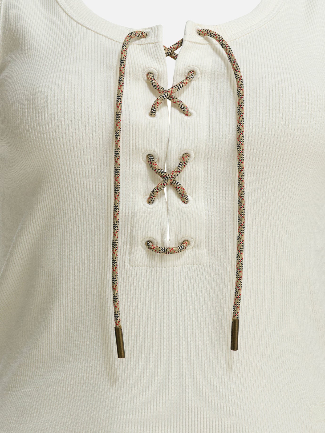 Tank tops Solid colour  White - Burberry Women | PDP | VIETTI Online Store | thumbnail_3