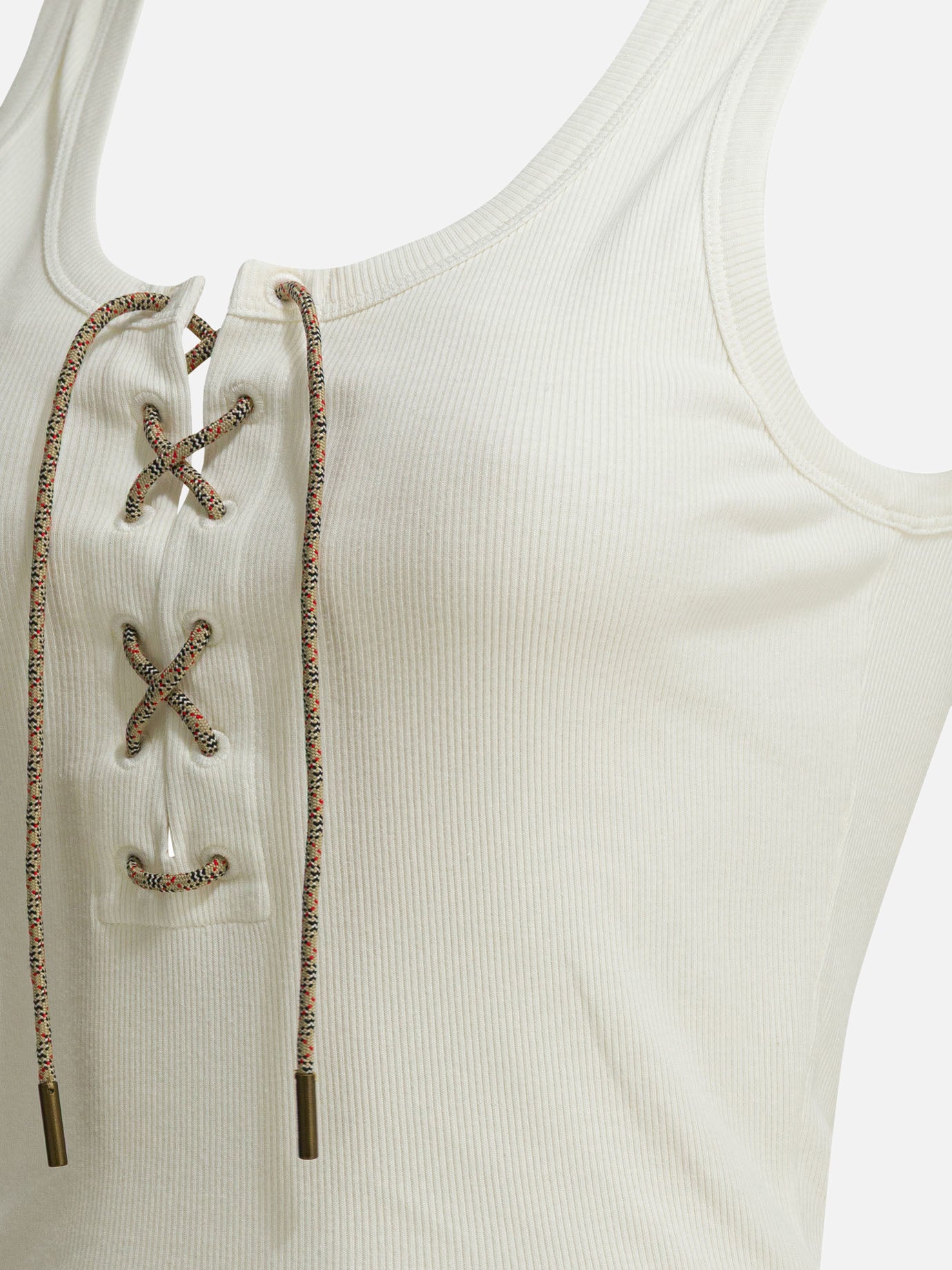 Tank tops Solid colour  White - Burberry Women | PDP | VIETTI Online Store | Zoom-Modal_4
