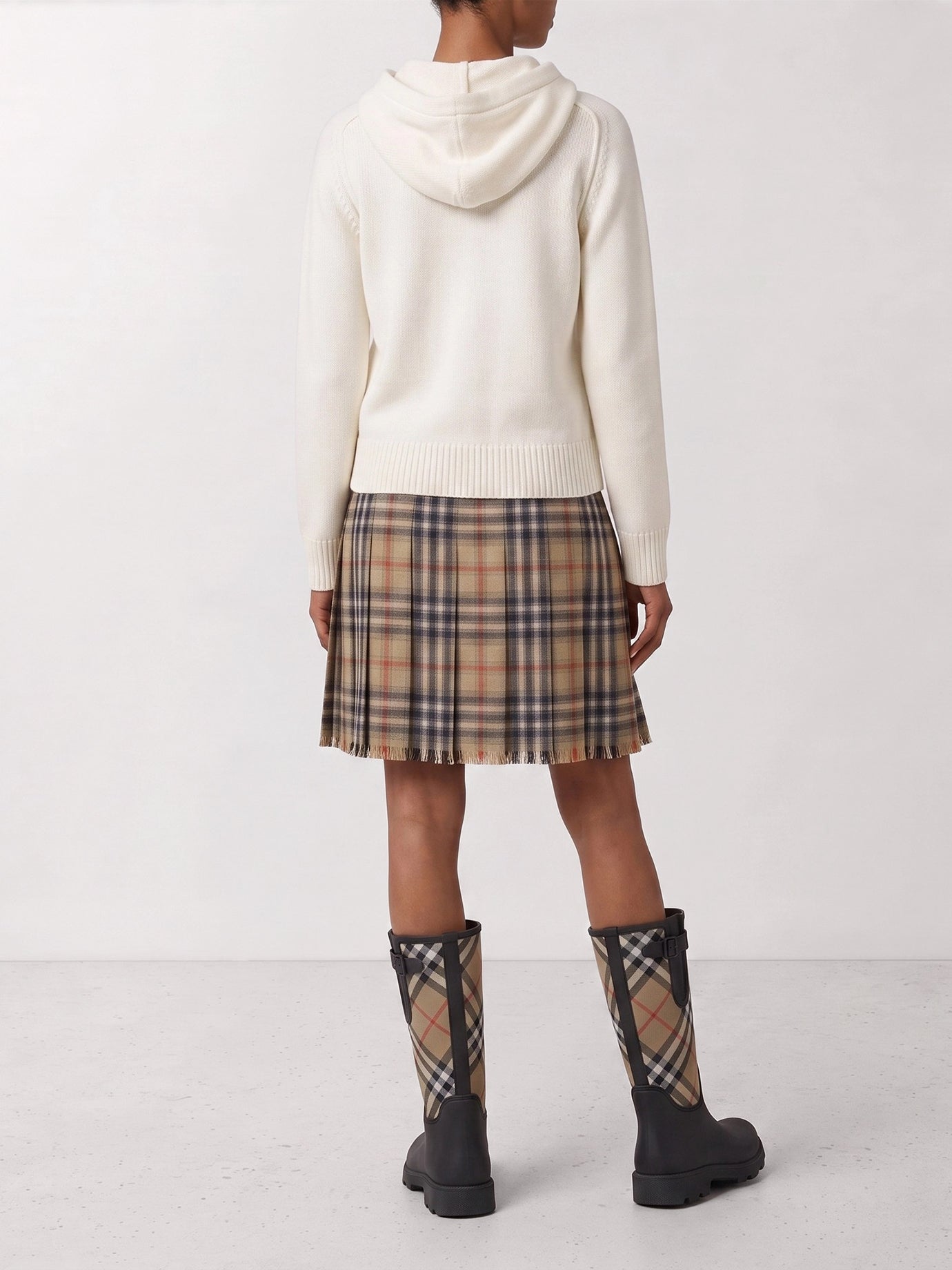 Miniskirts Check  Beige - Burberry Women | PDP | VIETTI Online Store | Zoom-Modal_3
