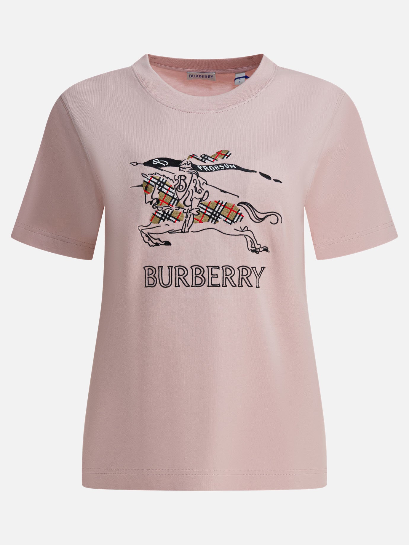 T-shirt girocollo Logo  Rosa - Burberry Donna | PDP | VIETTI Online Store | Zoom-Modal
