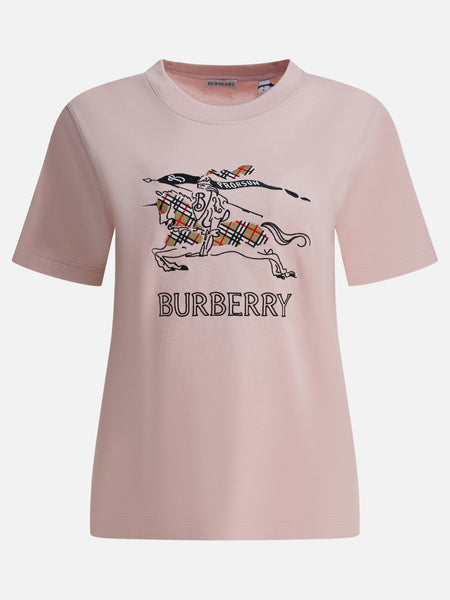Burberry Cotton t-shirt with EKD 8121037 Pink - Women | VIETTI