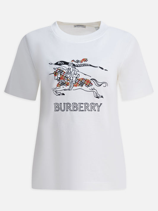 T-shirt girocollo Logo  Bianco - Burberry Donna | PDP | VIETTI Online Store 
