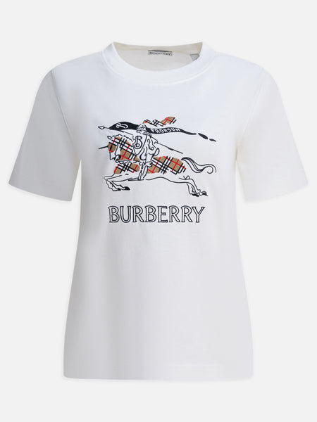 Burberry Cotton t-shirt with EKD 8121038 White - Women | VIETTI