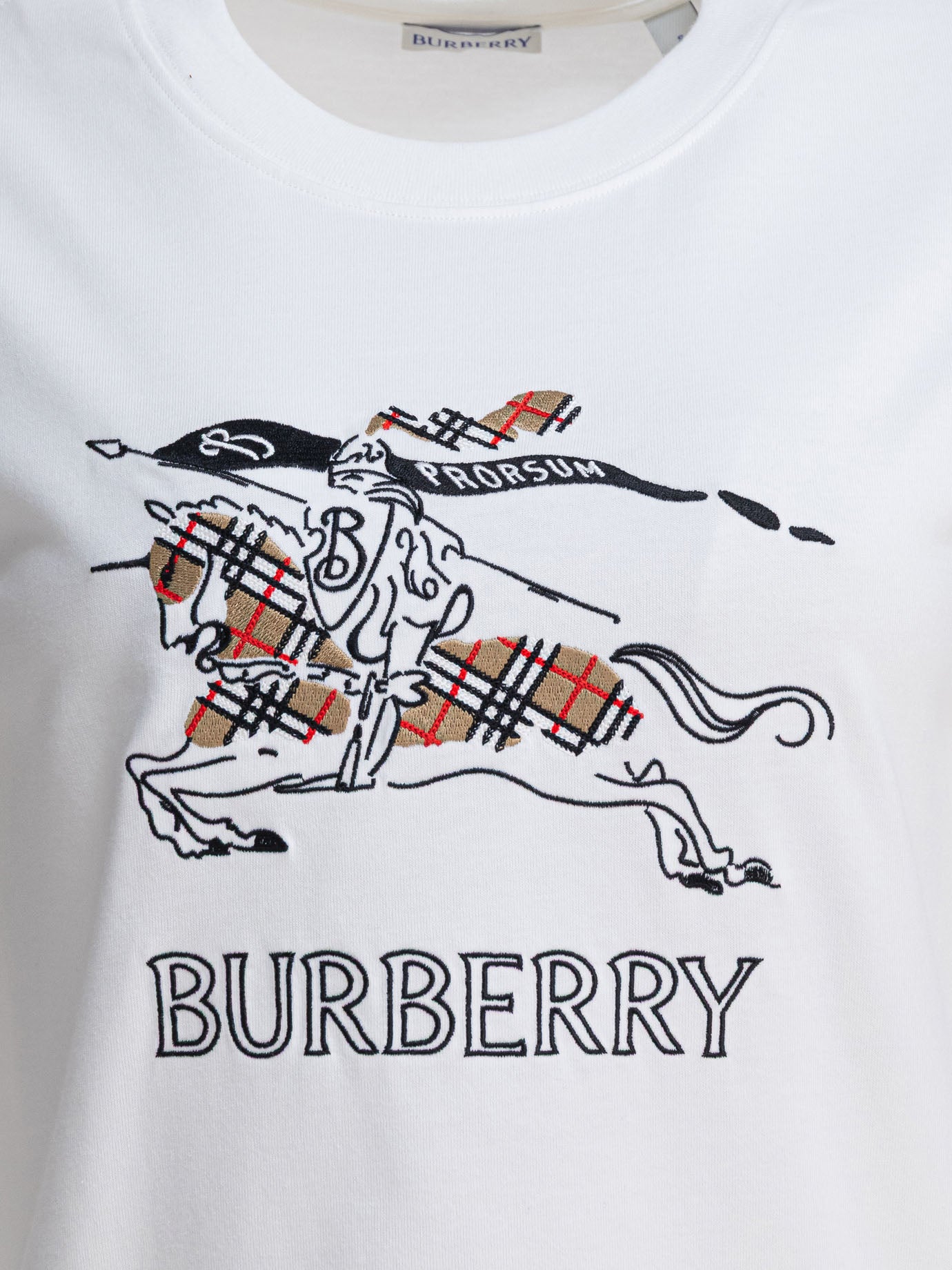 Crewneck t-shirts Logo  White - Burberry Women | PDP | VIETTI Online Store | thumbnail_3